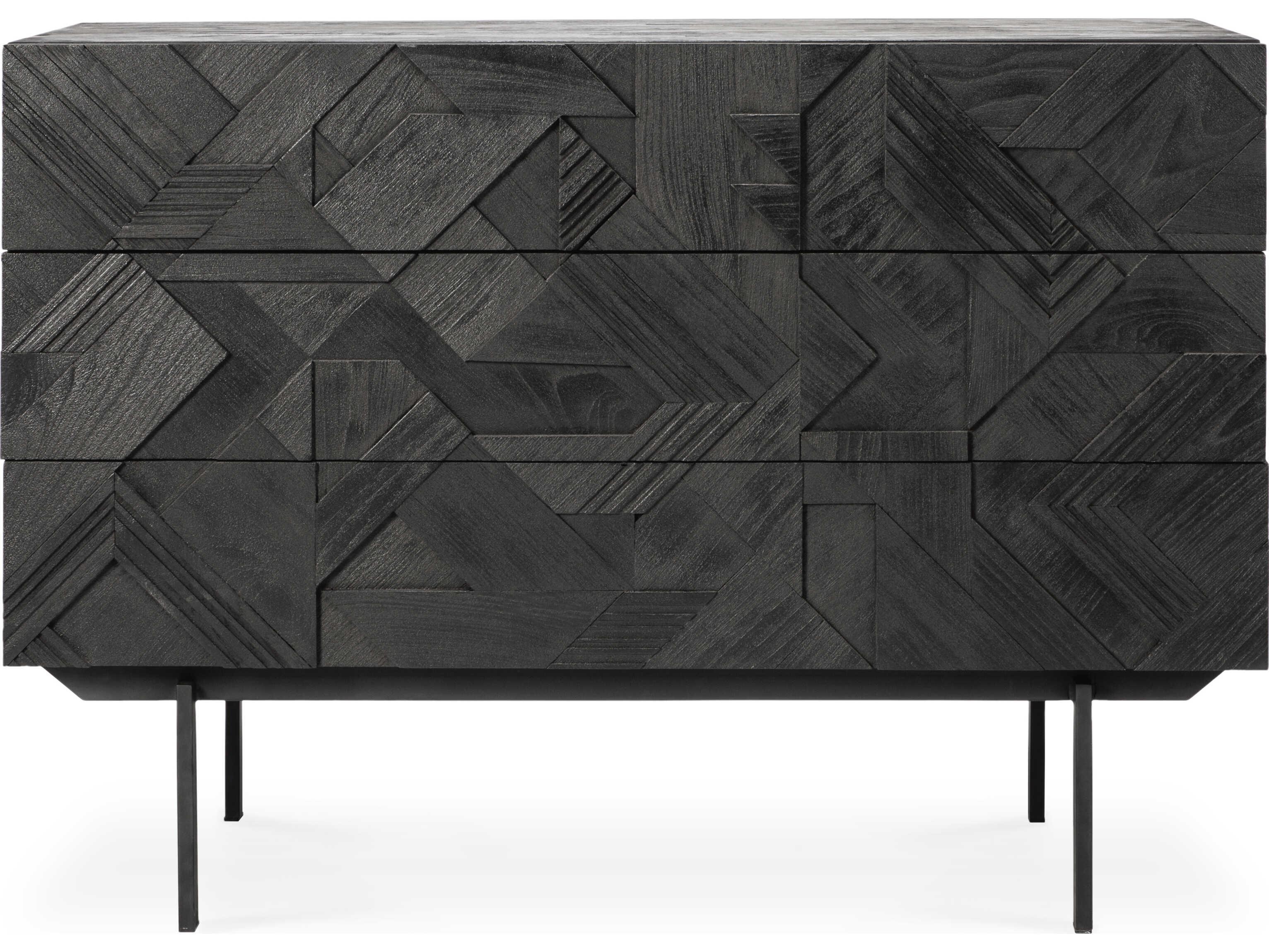 Ethnicraft Graphic Teak Black Dresser