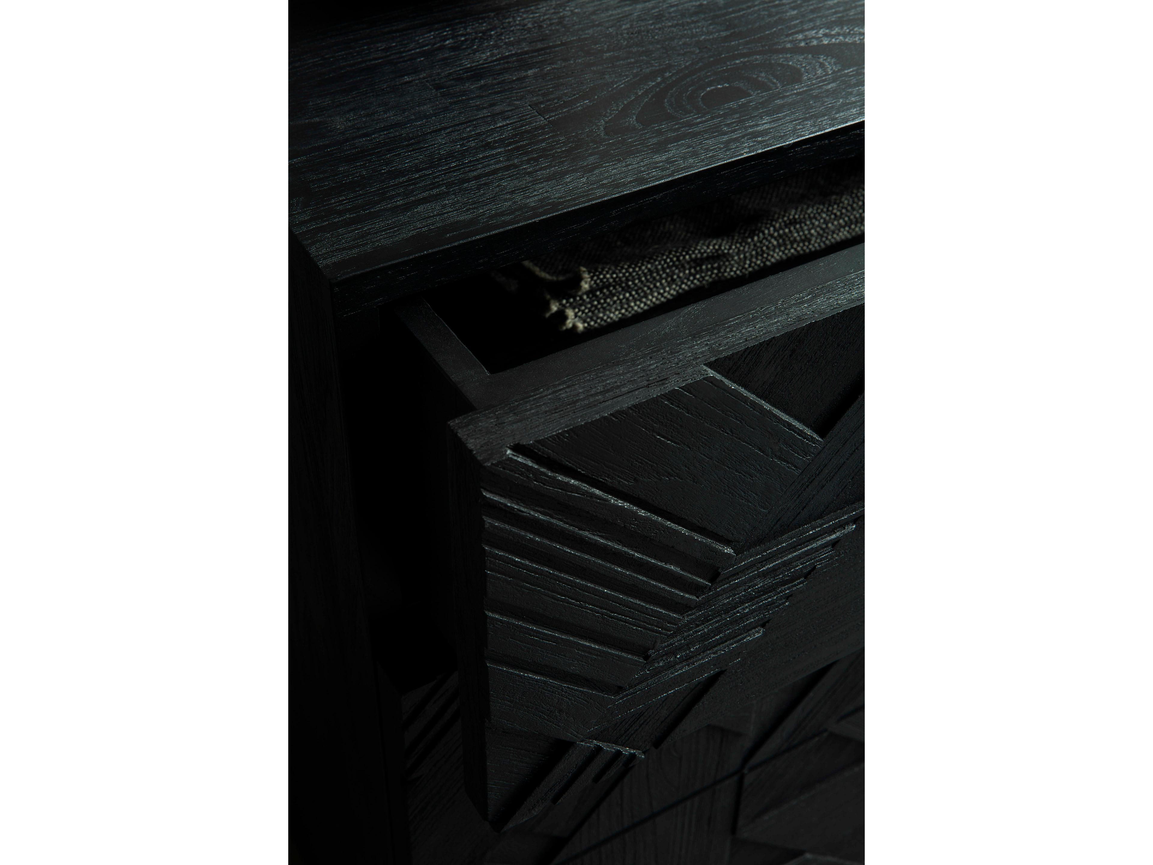 Ethnicraft Graphic Teak Black Dresser