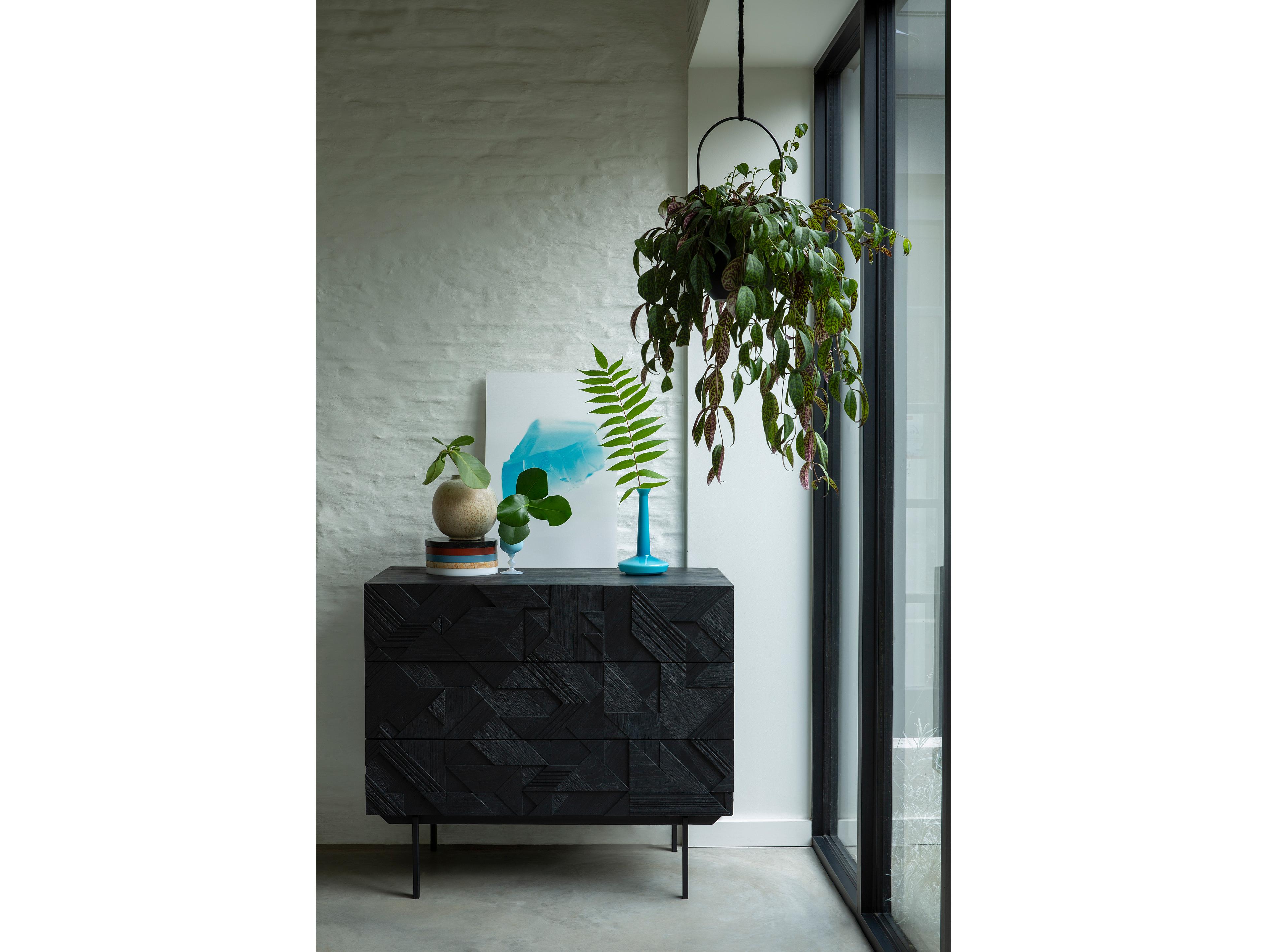 Ethnicraft Graphic Teak Black Dresser