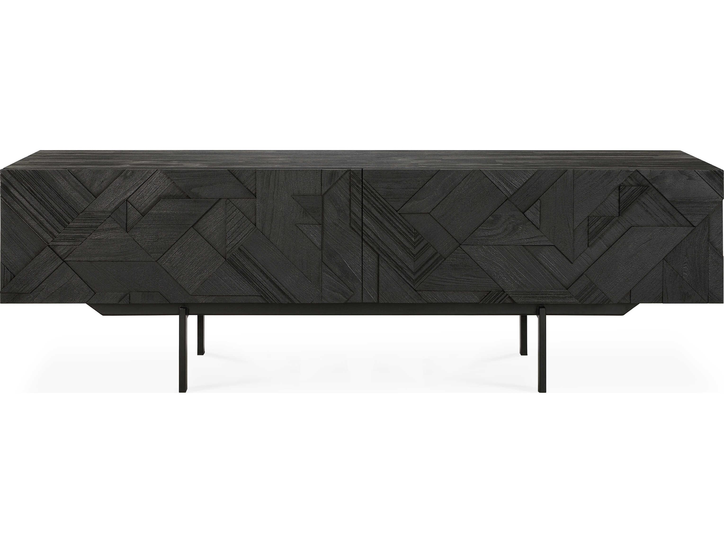 Ethnicraft Graphic Teak Black Tv Cupboard