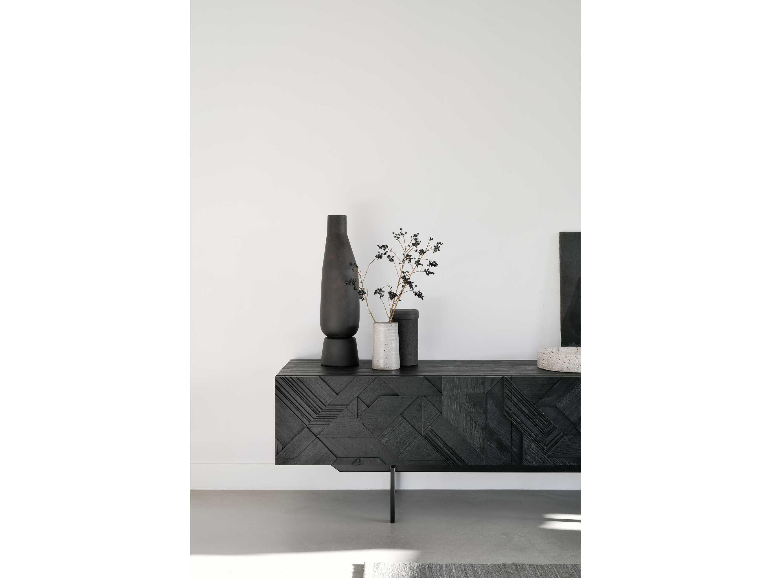 Ethnicraft Graphic Teak Black Tv Cupboard