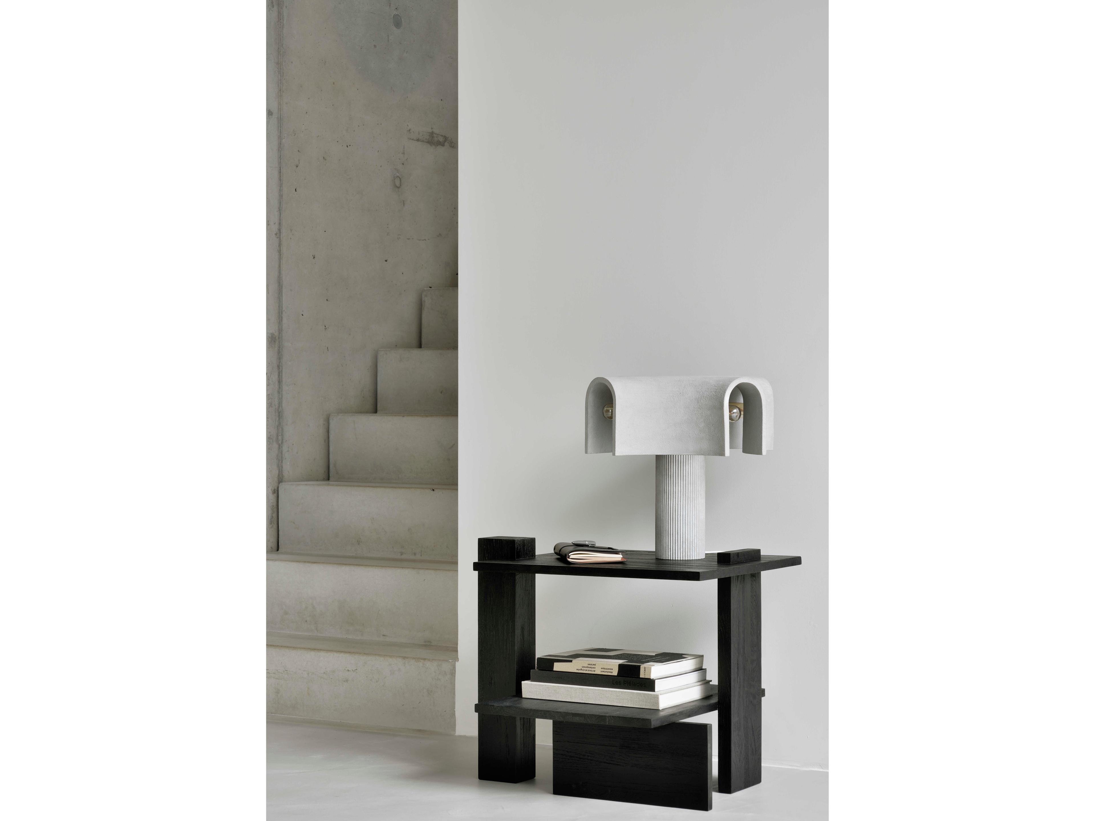 Ethnicraft Abstract Teak Black Side Table