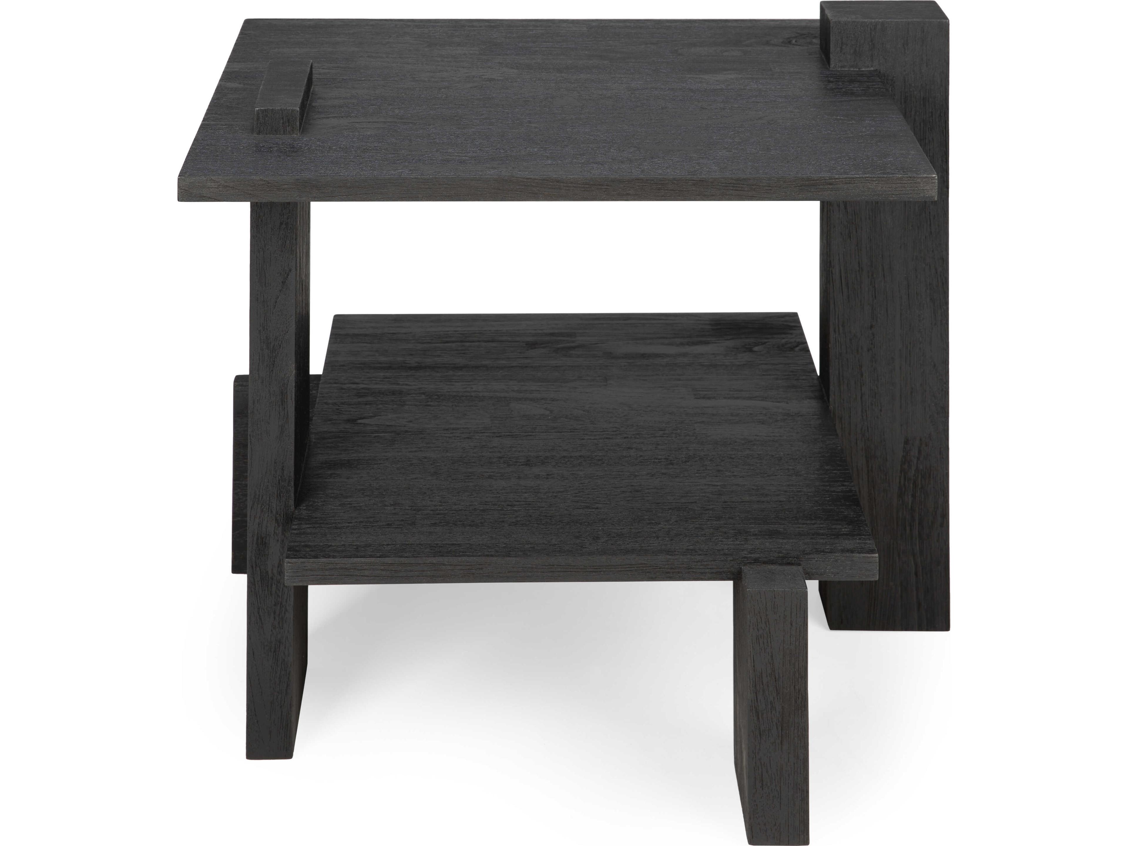 Ethnicraft Abstract Teak Black Side Table