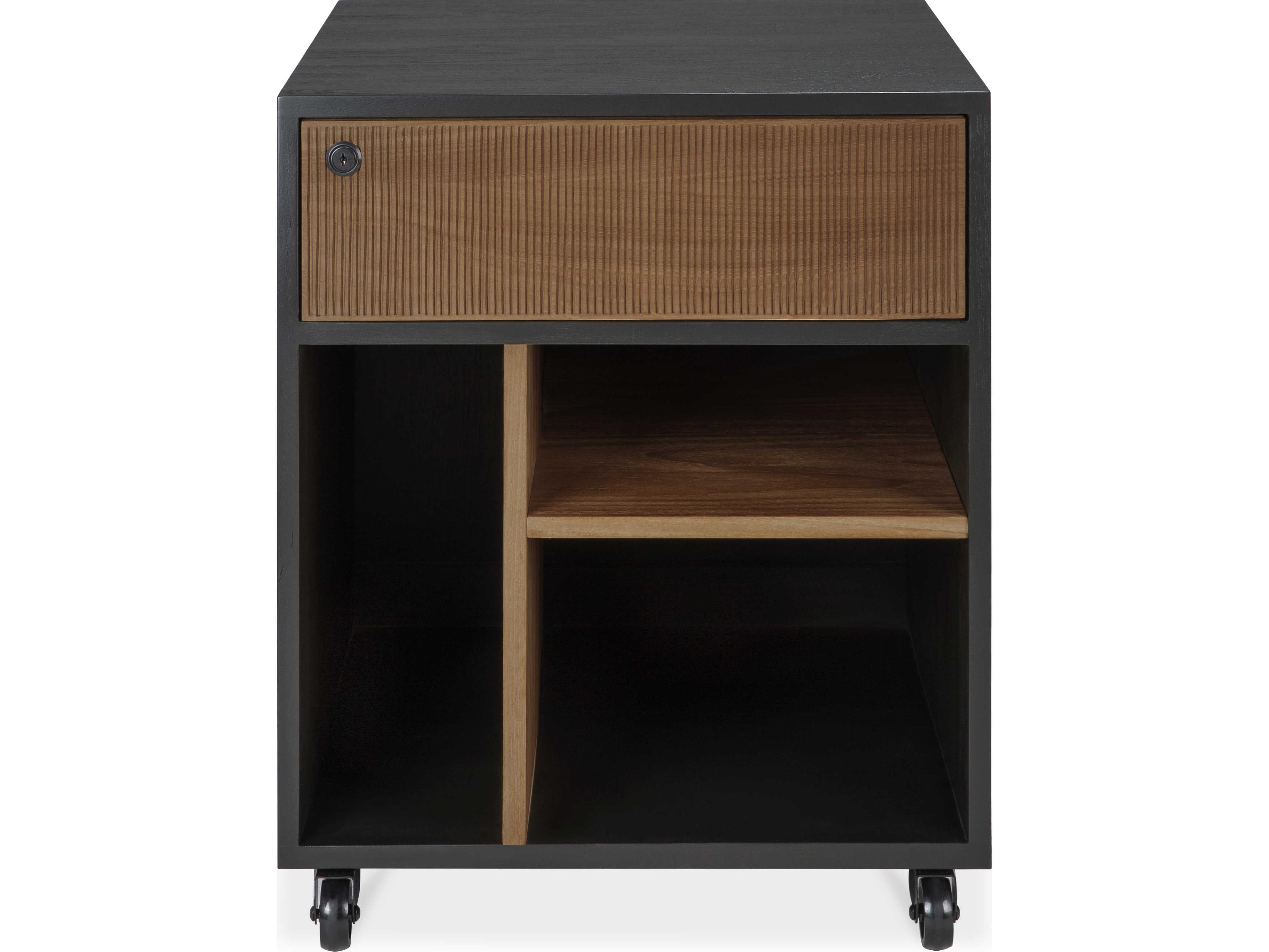 Ethnicraft Oscar Teak Black Drawer Unit