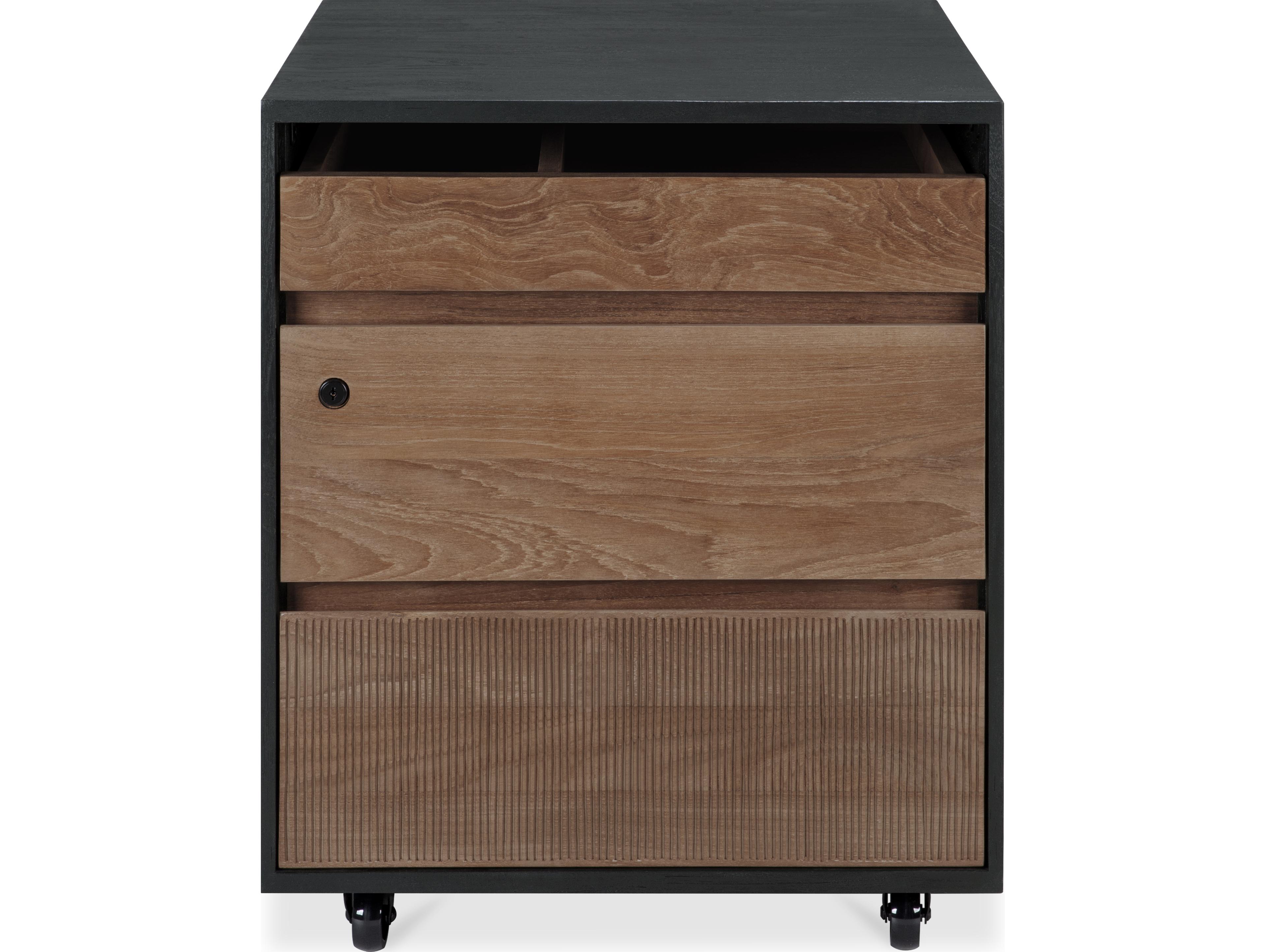 Ethnicraft Oscar Teak Black Drawer Unit