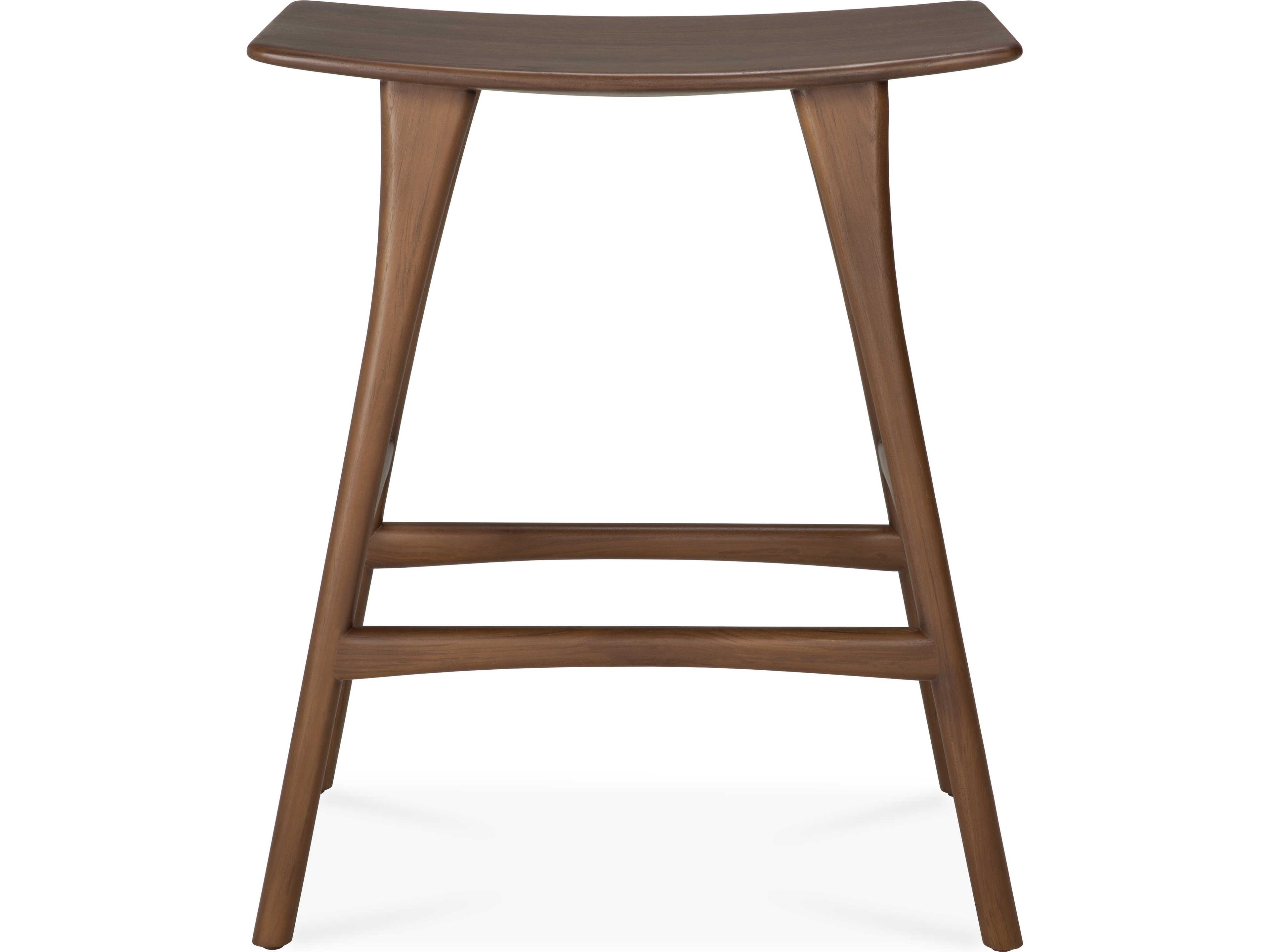 Ethnicraft Osso Teak Brown Counter Stool