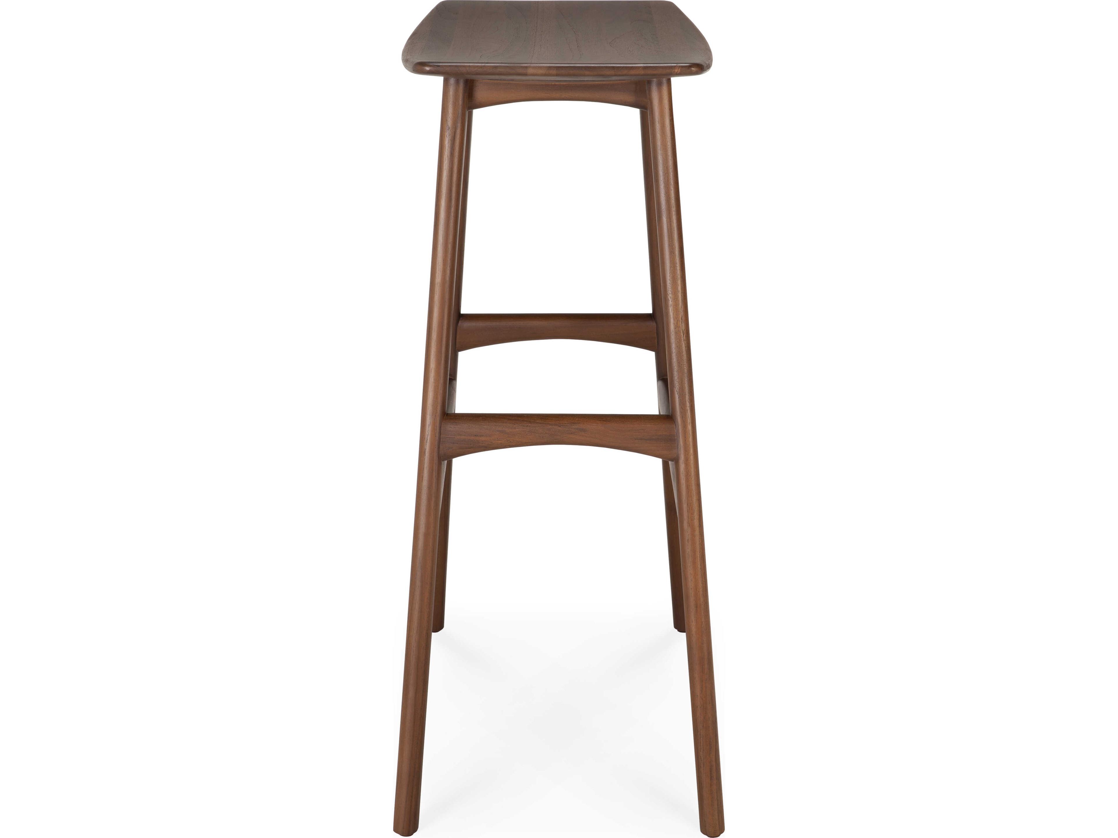 Ethnicraft Osso Teak Brown Bar Stool