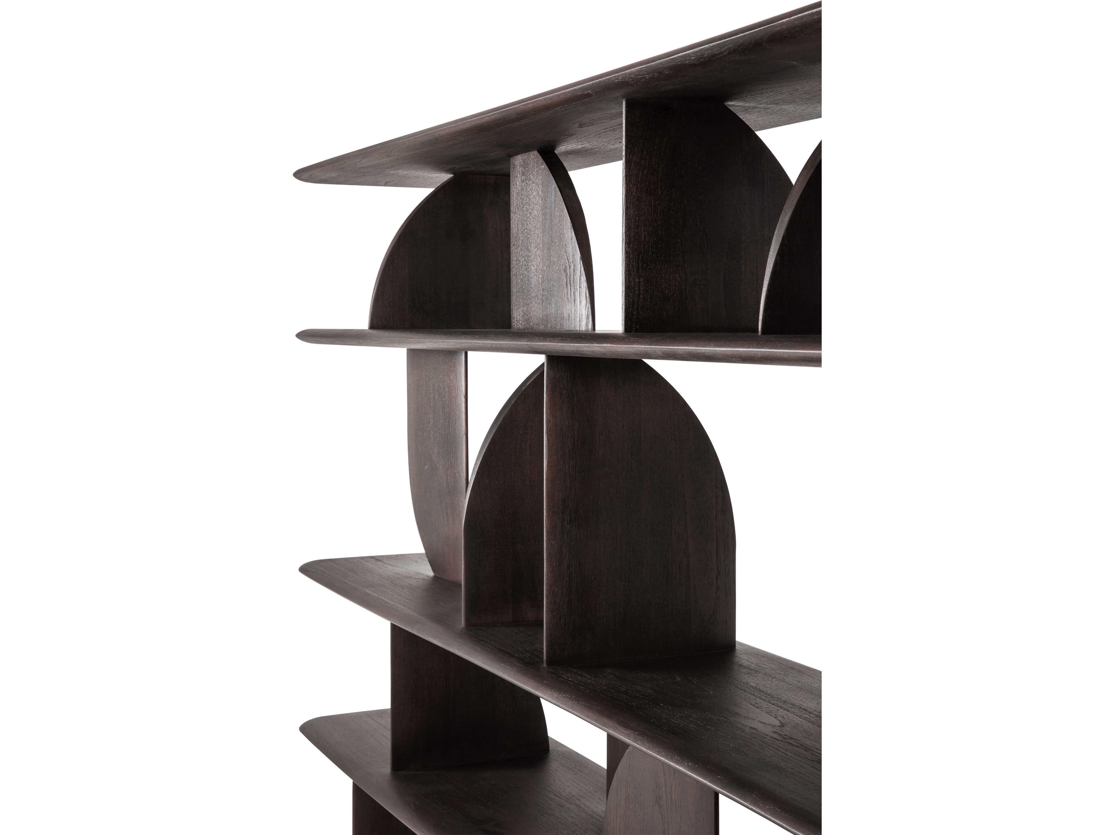 Ethnicraft Geometric Teak Dark Brown Rack