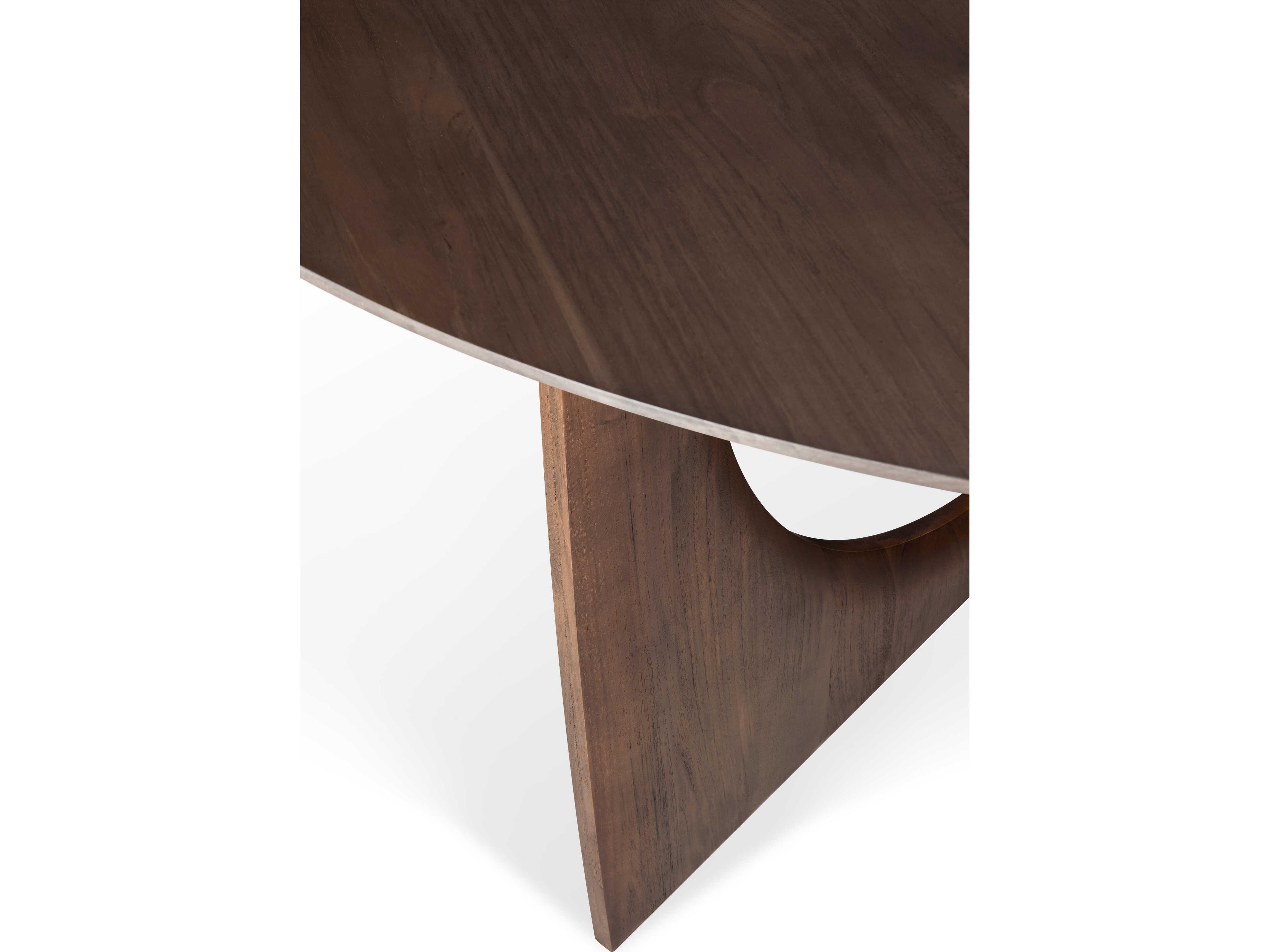 Ethnicraft Geometric Teak Brown Dining Table