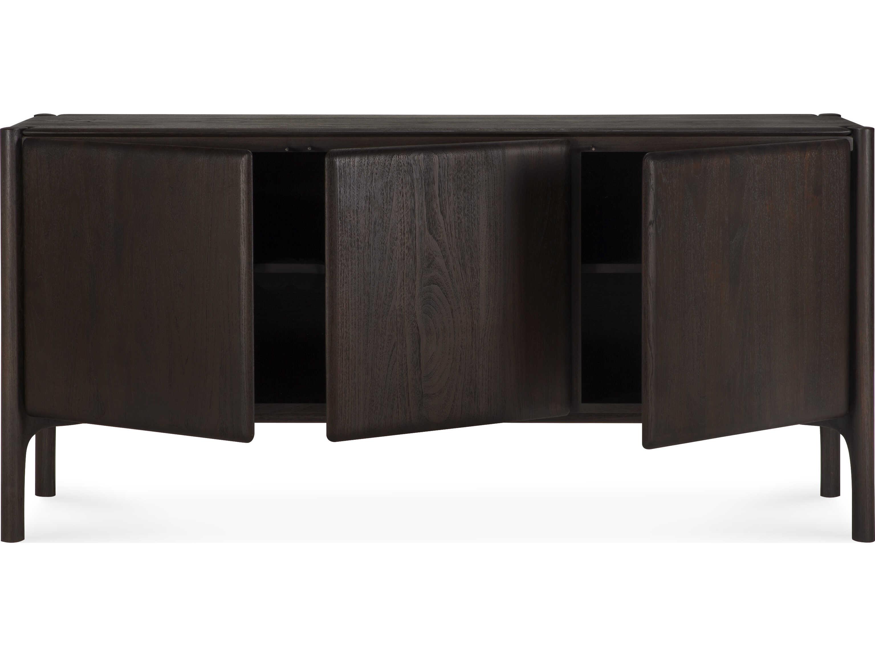 Ethnicraft Pi Teak Dark Brown Pi Sideboard