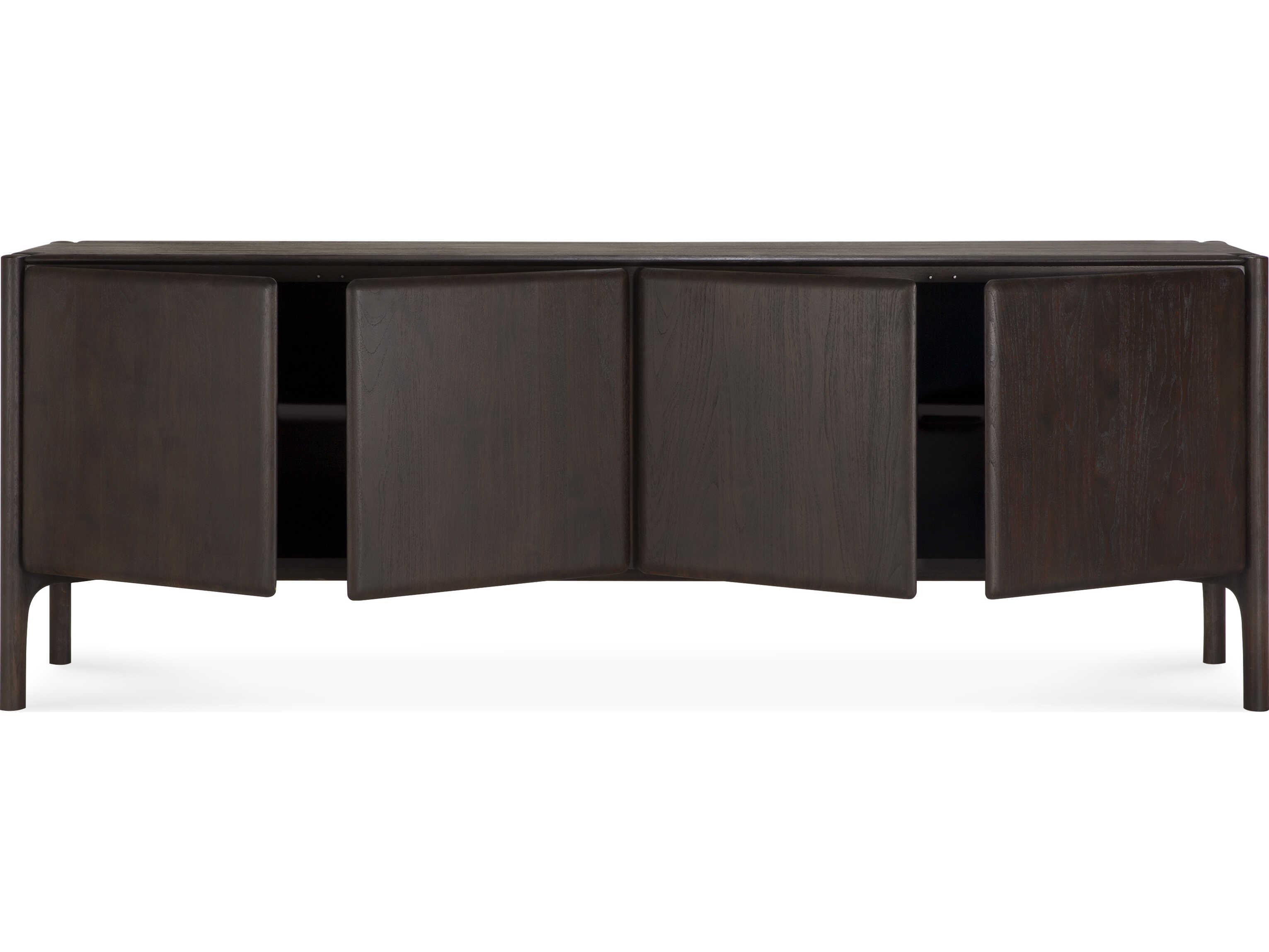 Ethnicraft Pi Teak Dark Brown Pi Sideboard
