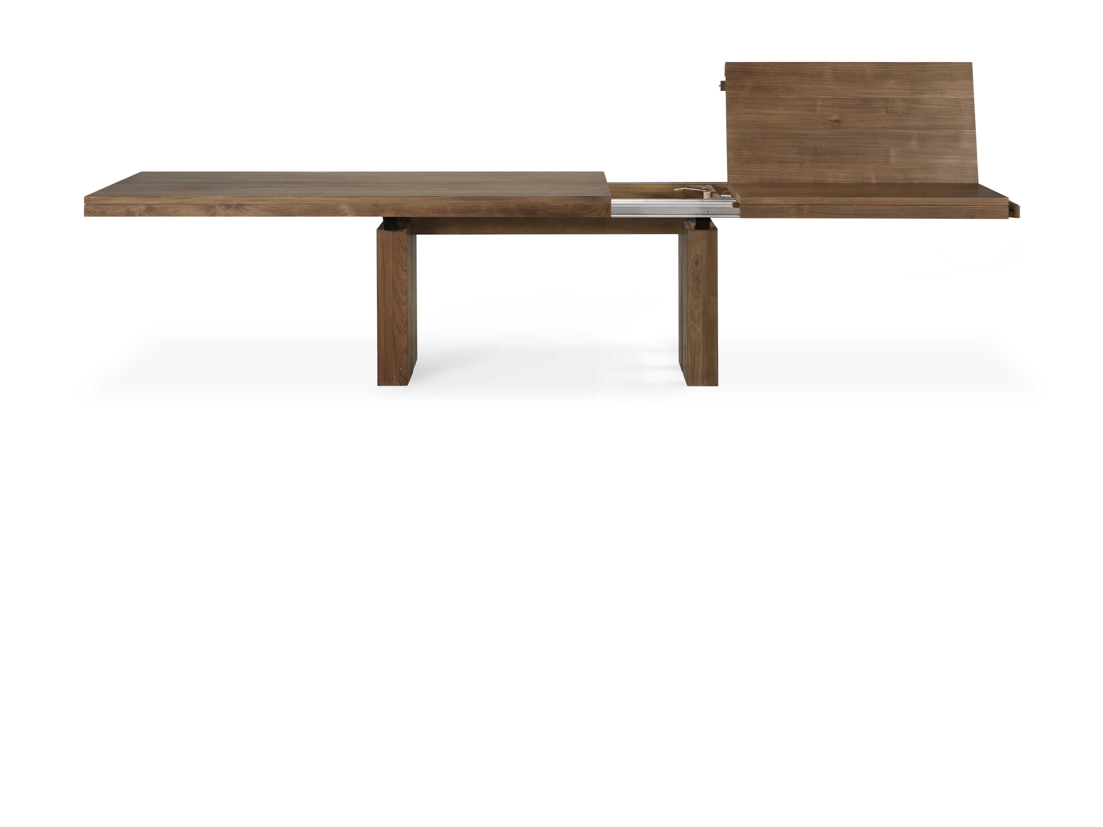 Ethnicraft Double Teak Extendable Dining Table