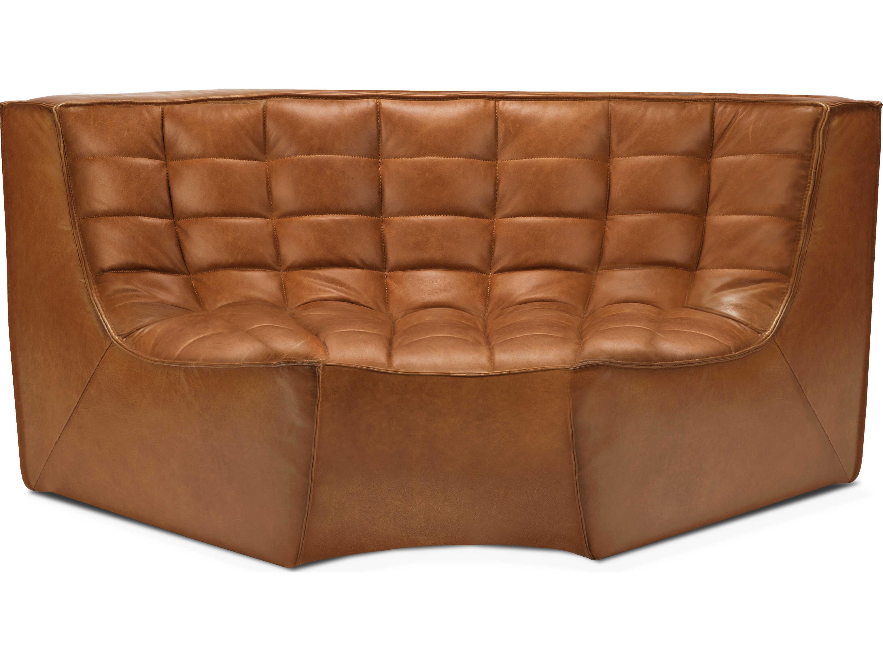 Ethnicraft N701 Old Saddle Leather Modular Sofa