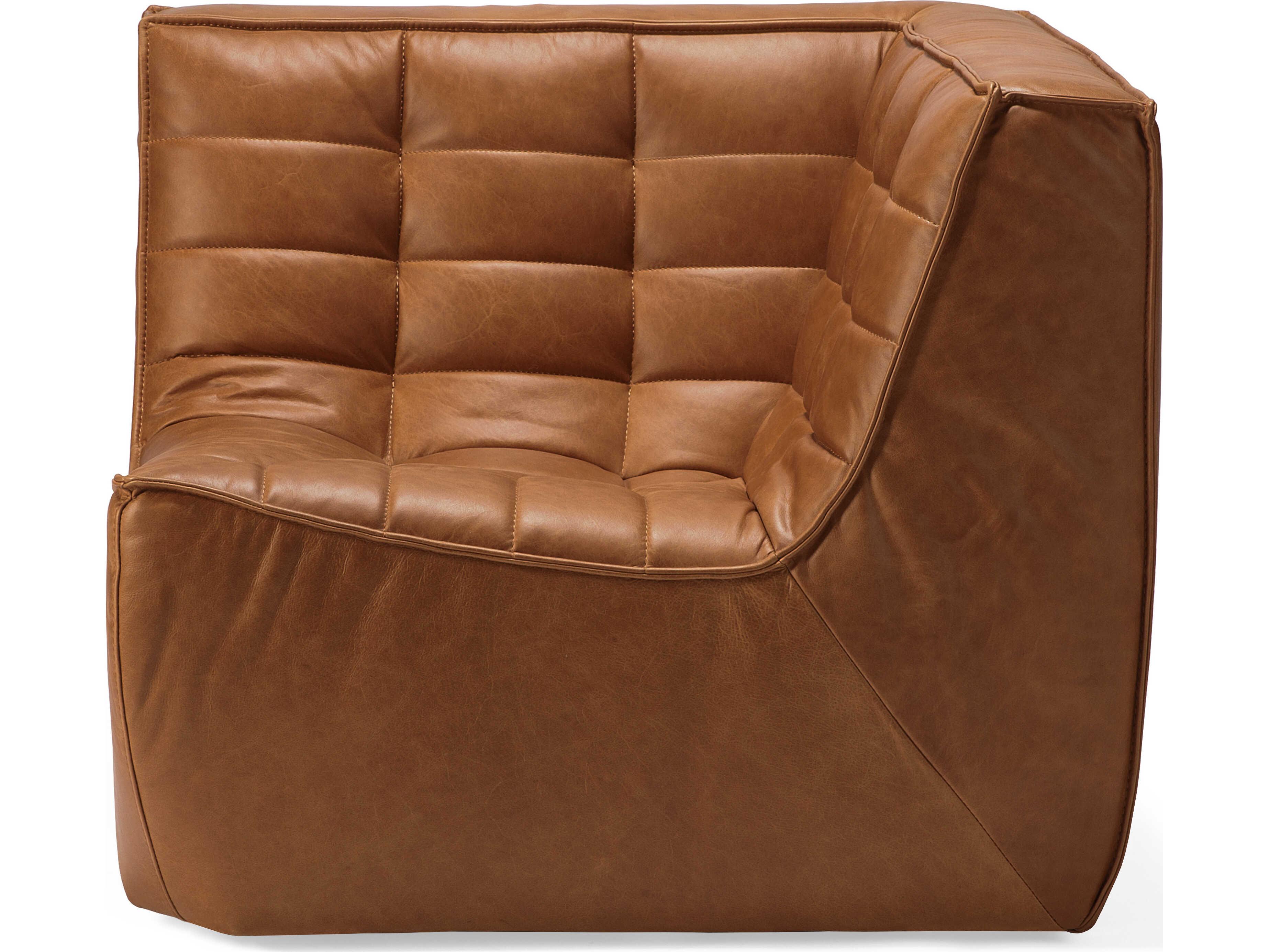 Ethnicraft N701 Old Saddle Leather Modular Sofa