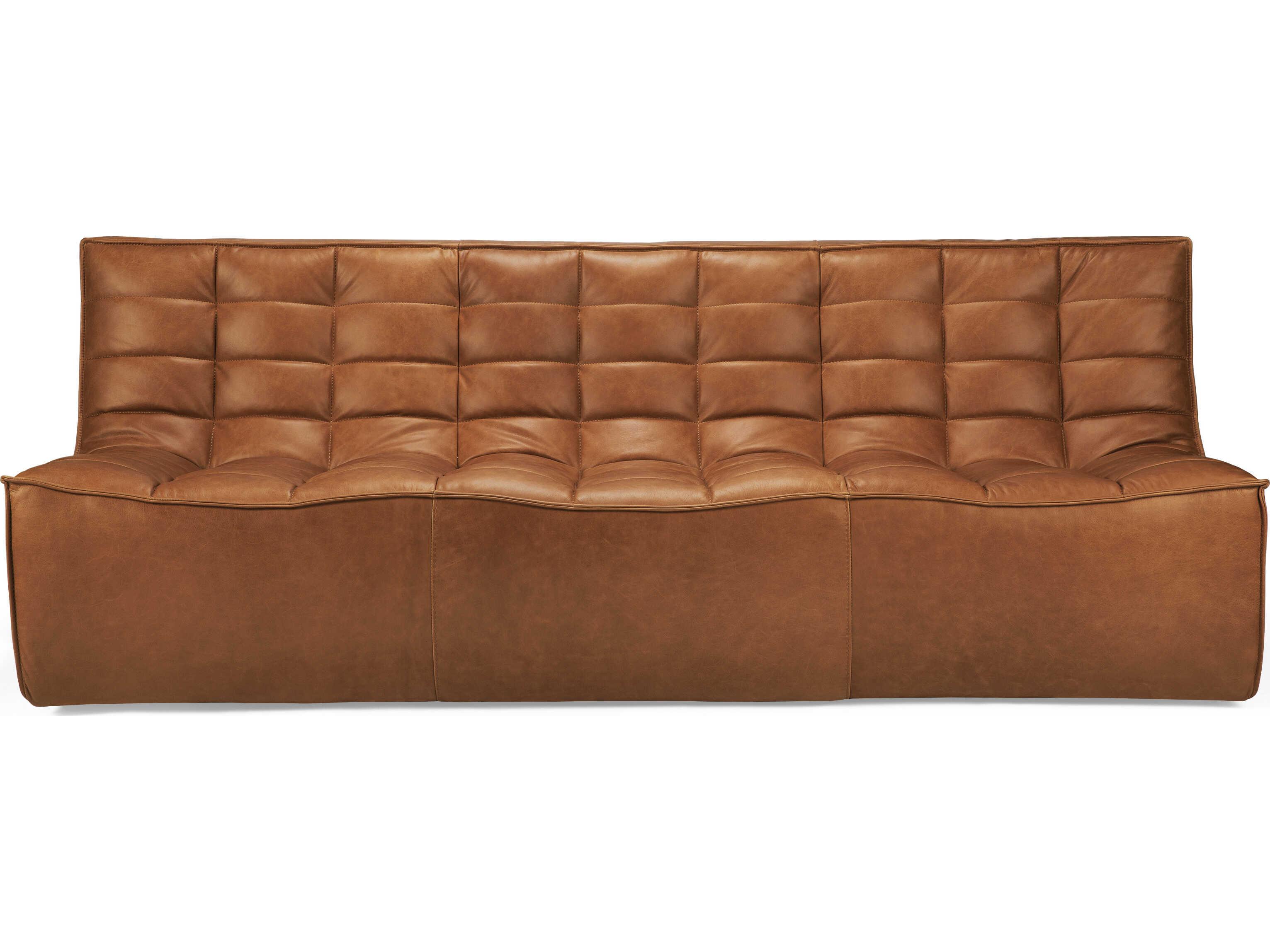 Ethnicraft N701 Old Saddle Leather Modular Sofa