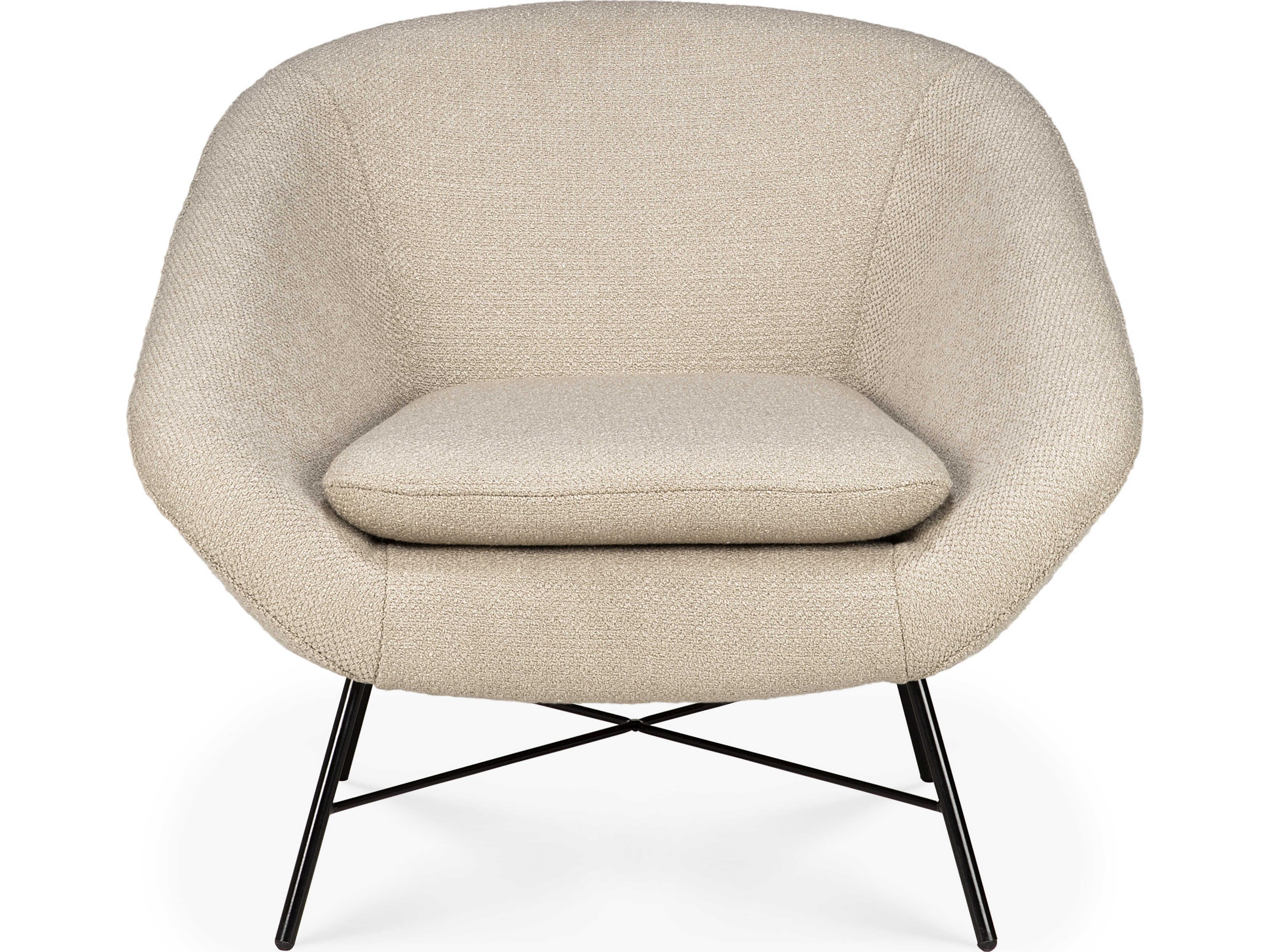 Ethnicraft Barrow Off White Lounge Chair