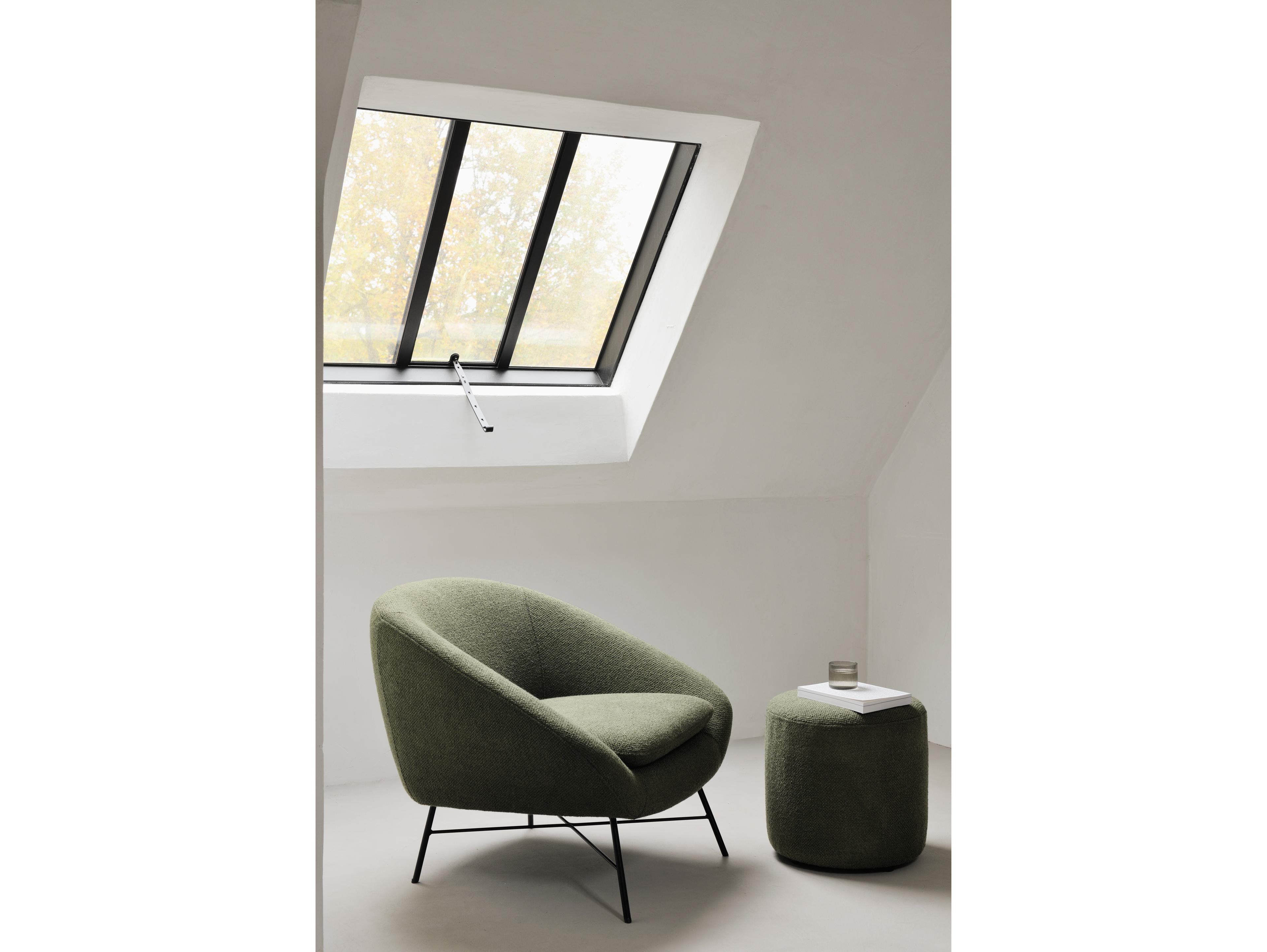 Ethnicraft Barrow Pine Green Lounge Chair