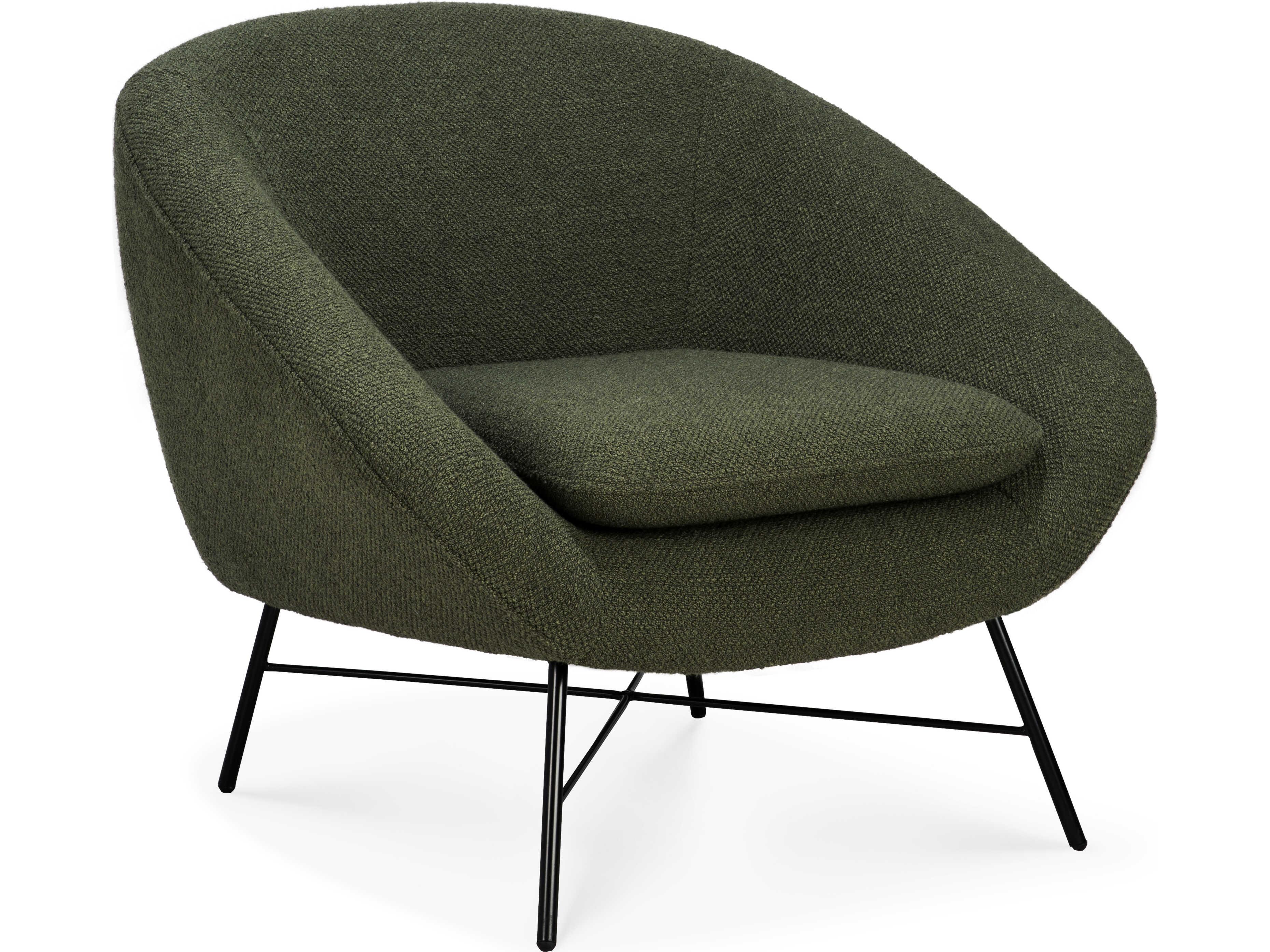 Ethnicraft Barrow Pine Green Lounge Chair