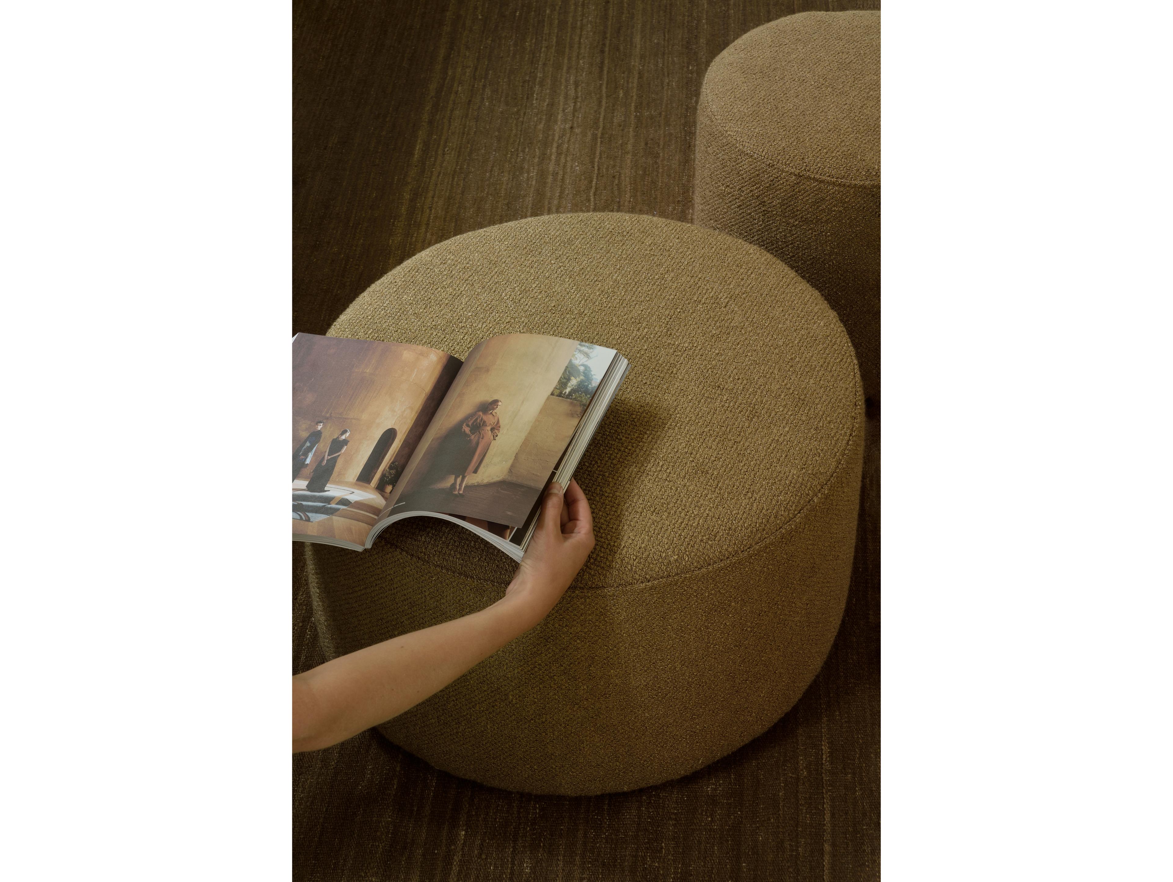 Ethnicraft Barrow Ginger Pouf