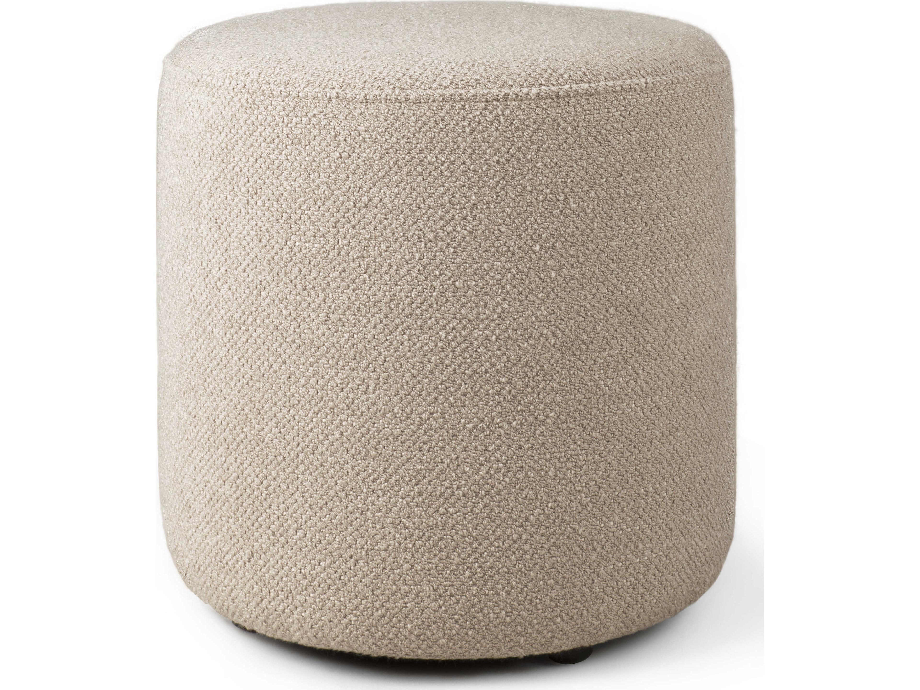 Ethnicraft Barrow Off White Pouf