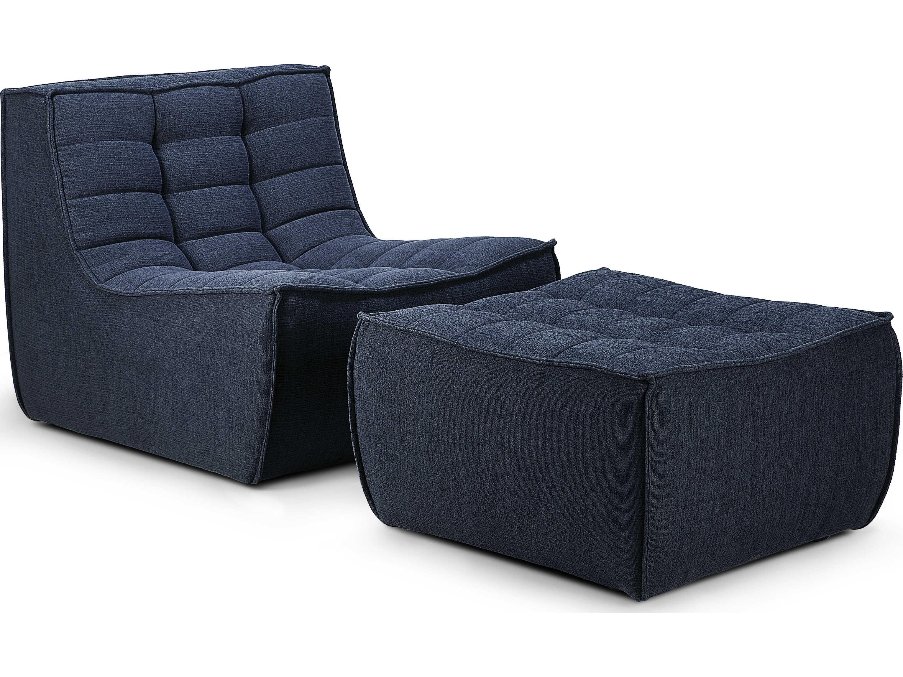 Ethnicraft N701 Graphite Eco Footstool