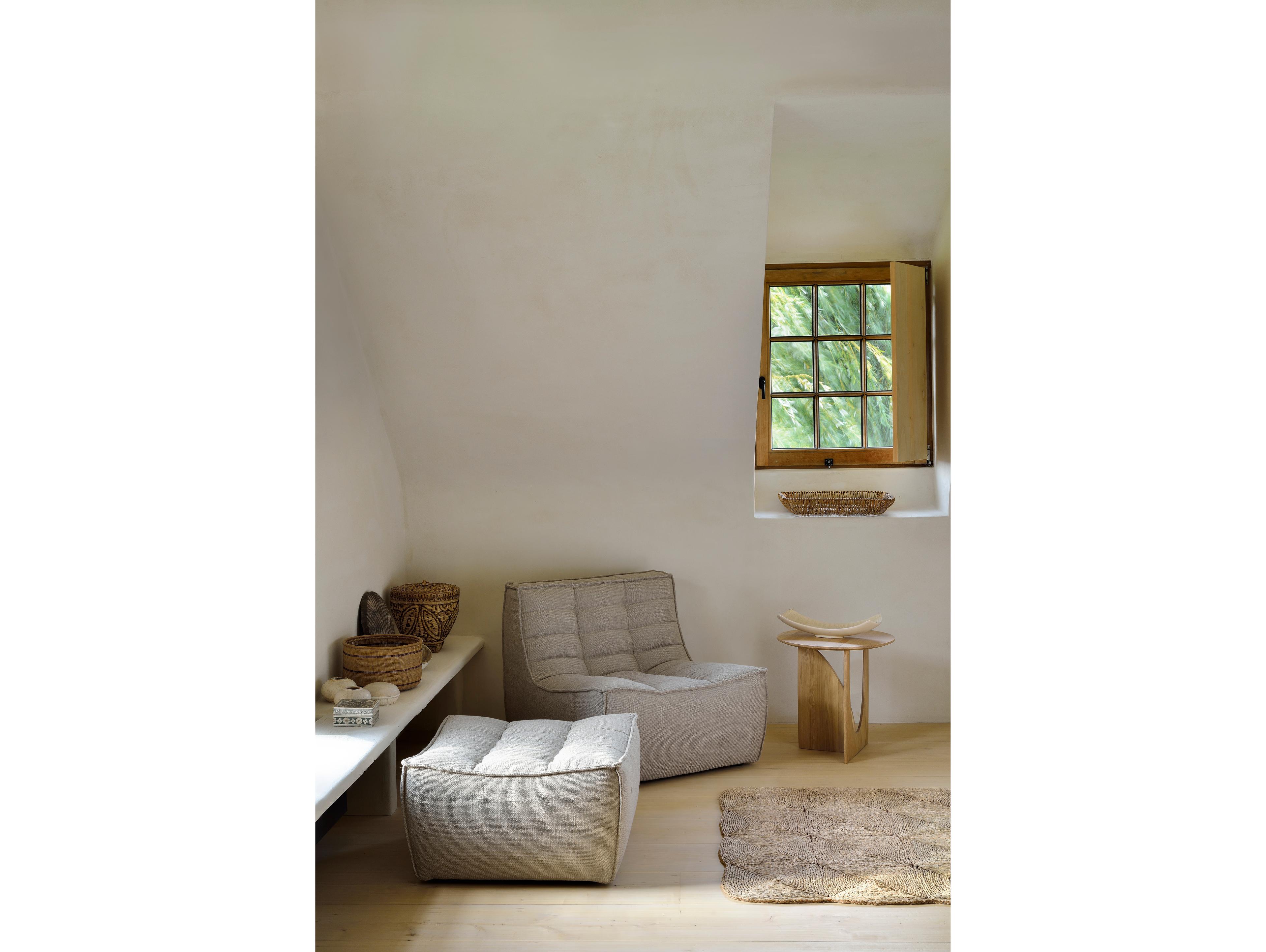 Ethnicraft N701 Beige Footstool