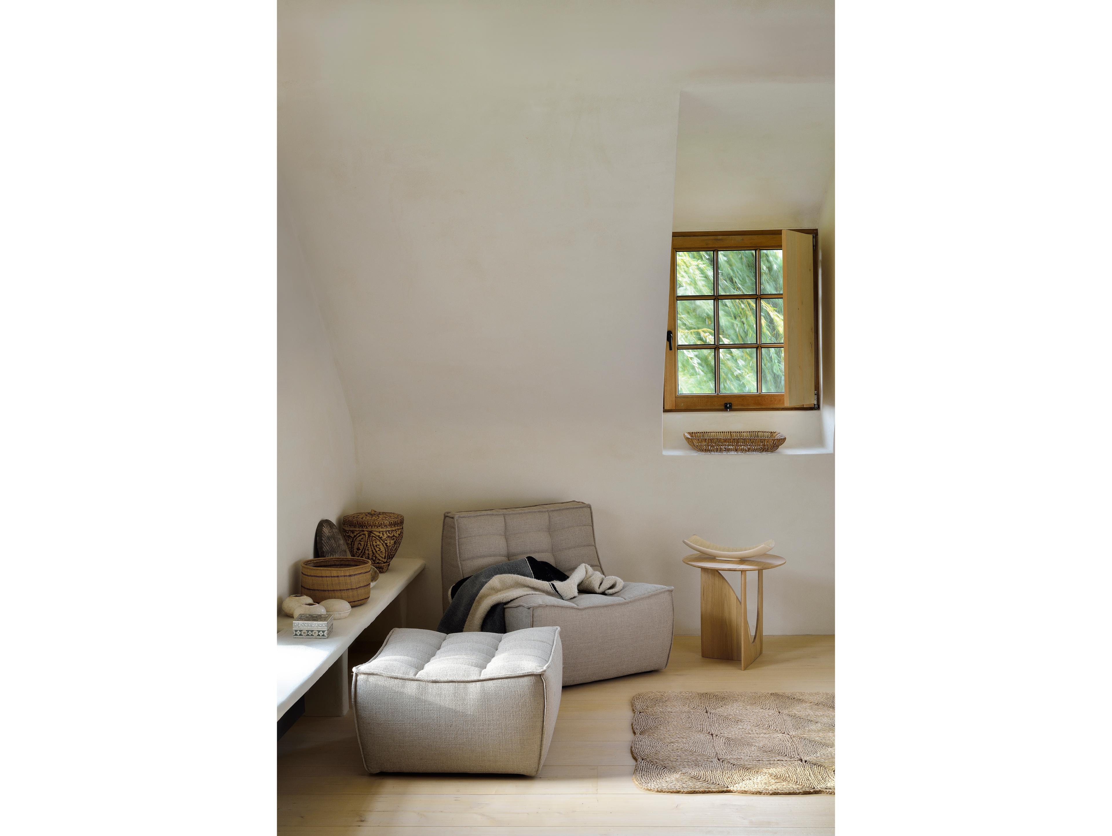 Ethnicraft N701 Beige Footstool