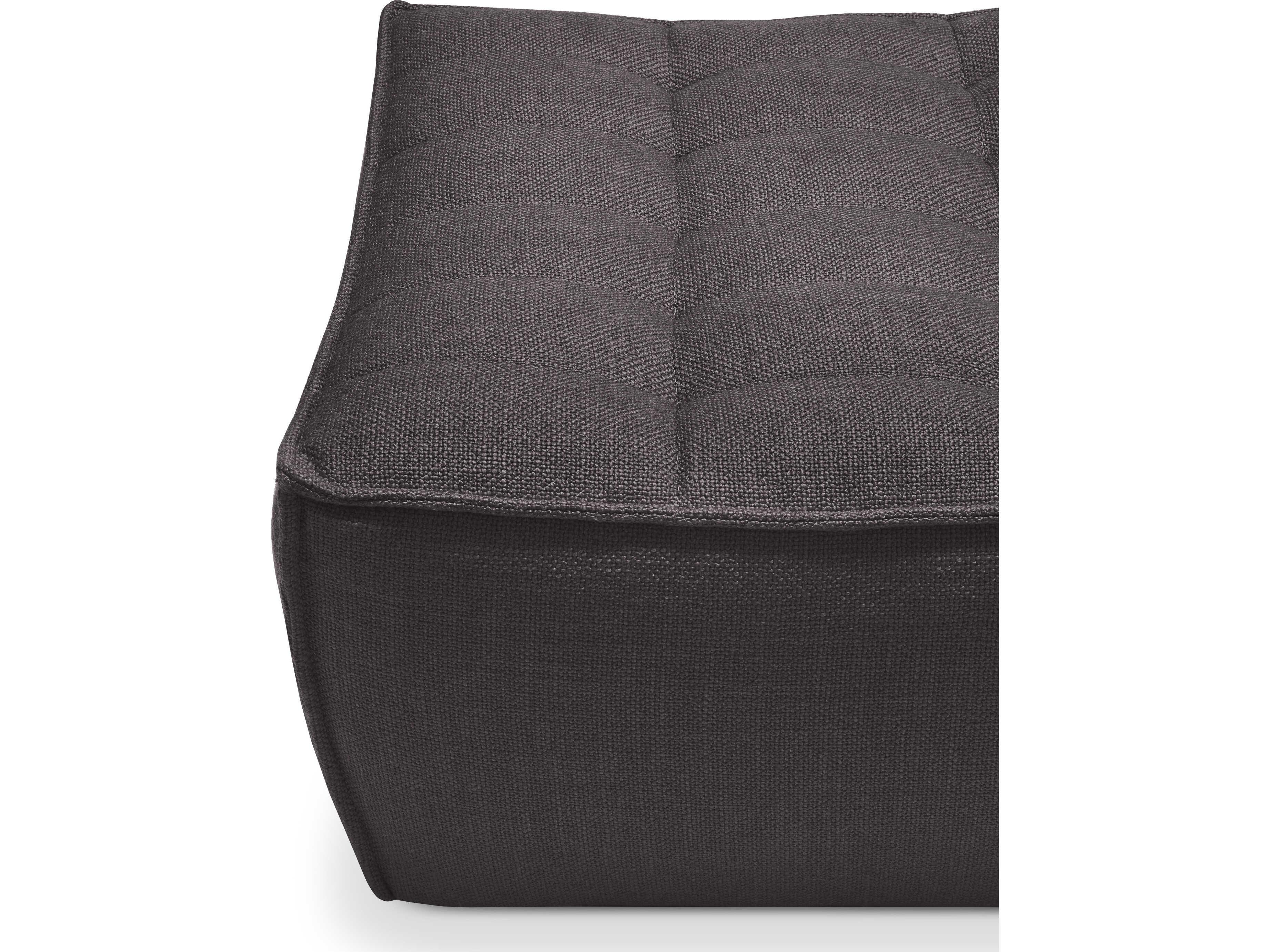 Ethnicraft N701 Dark Grey Footstool