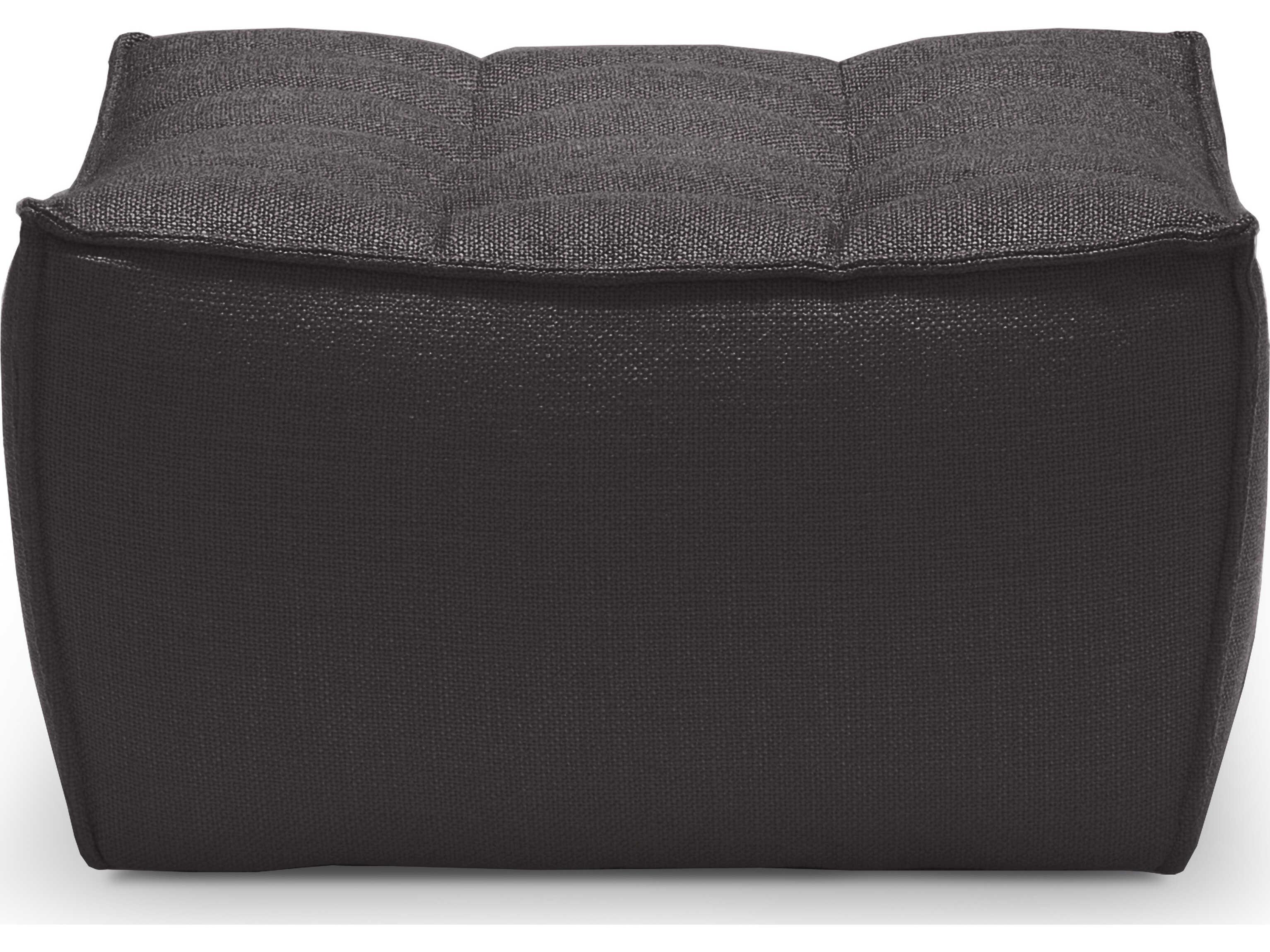 Ethnicraft N701 Dark Grey Footstool