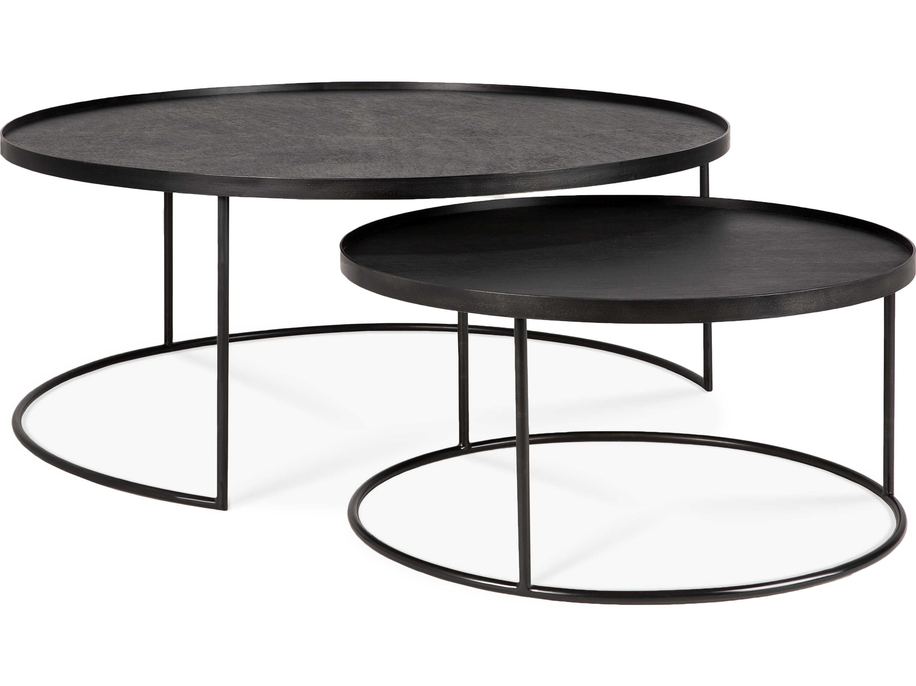 Ethnicraft Tray Large/Extra Large Coffee Table Set