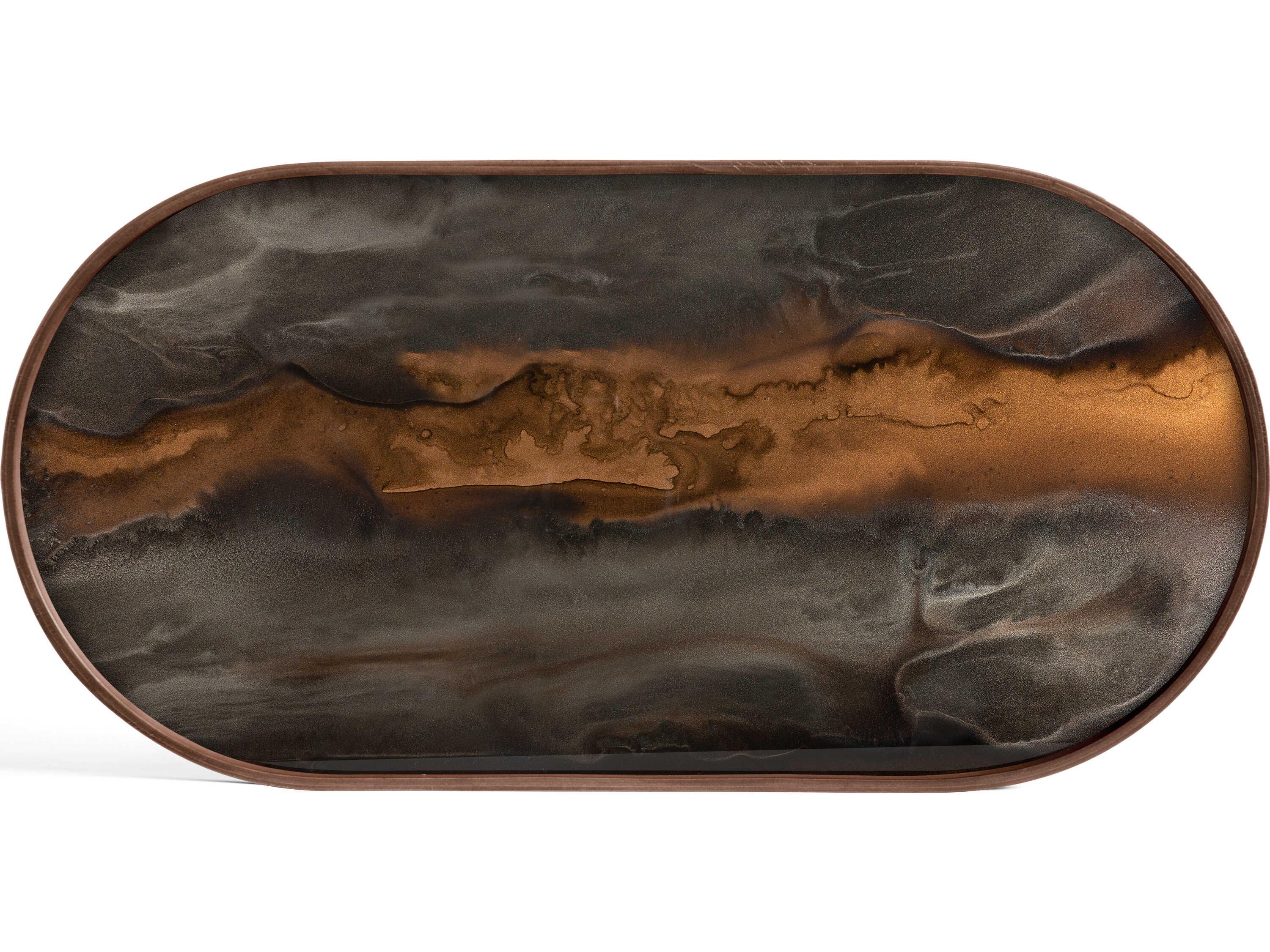 Ethnicraft Organic Bronze Glass Tray