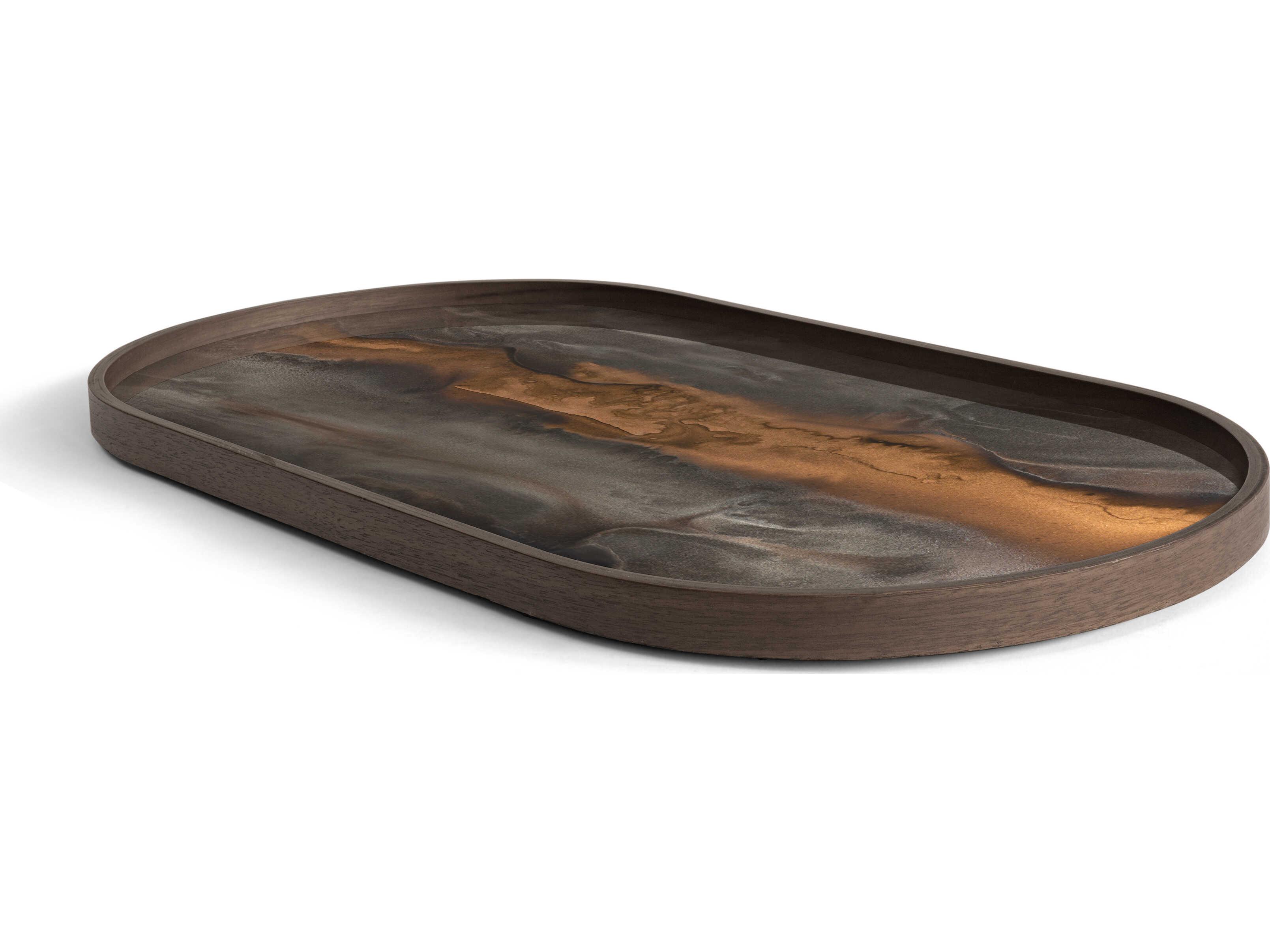 Ethnicraft Organic Bronze Glass Tray