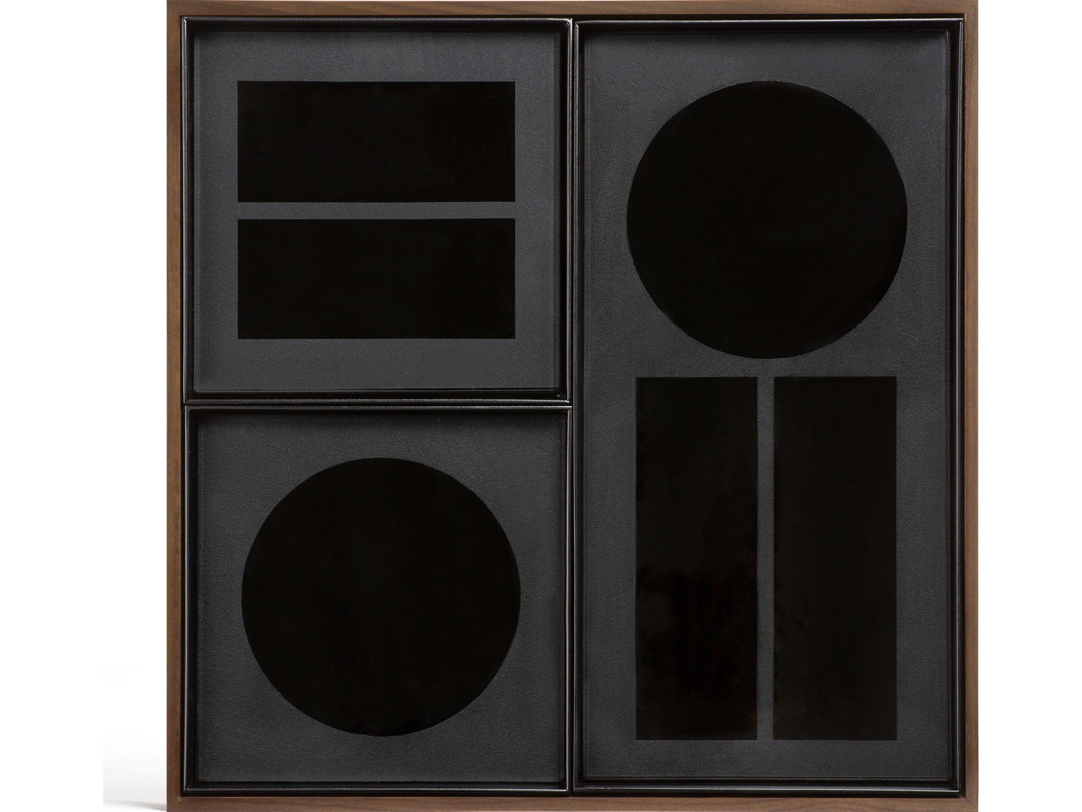 Ethnicraft Charcoal Desk Organiser Set