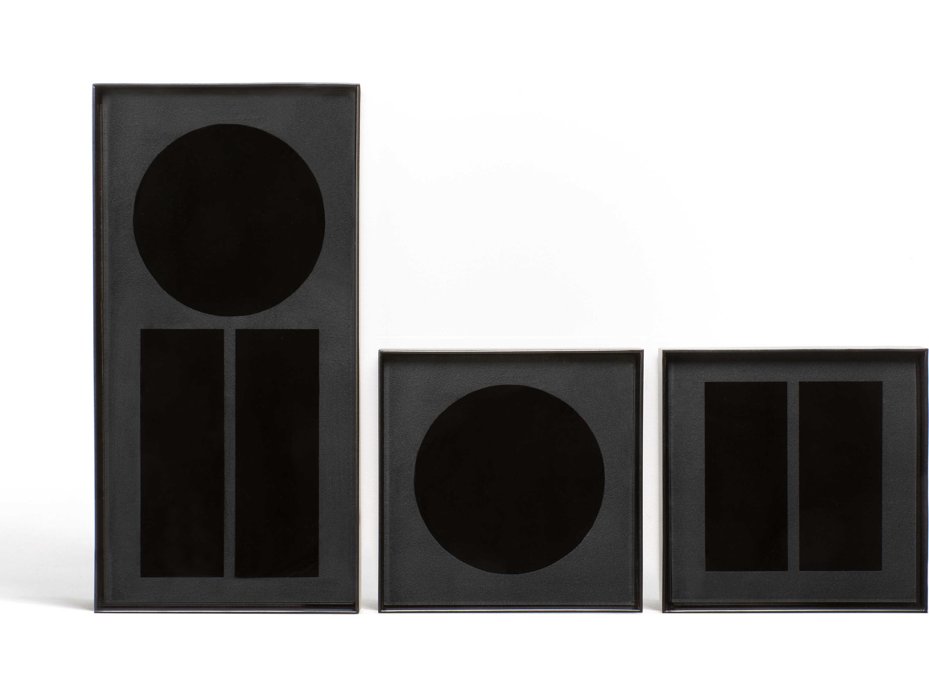 Ethnicraft Charcoal Desk Organiser Set