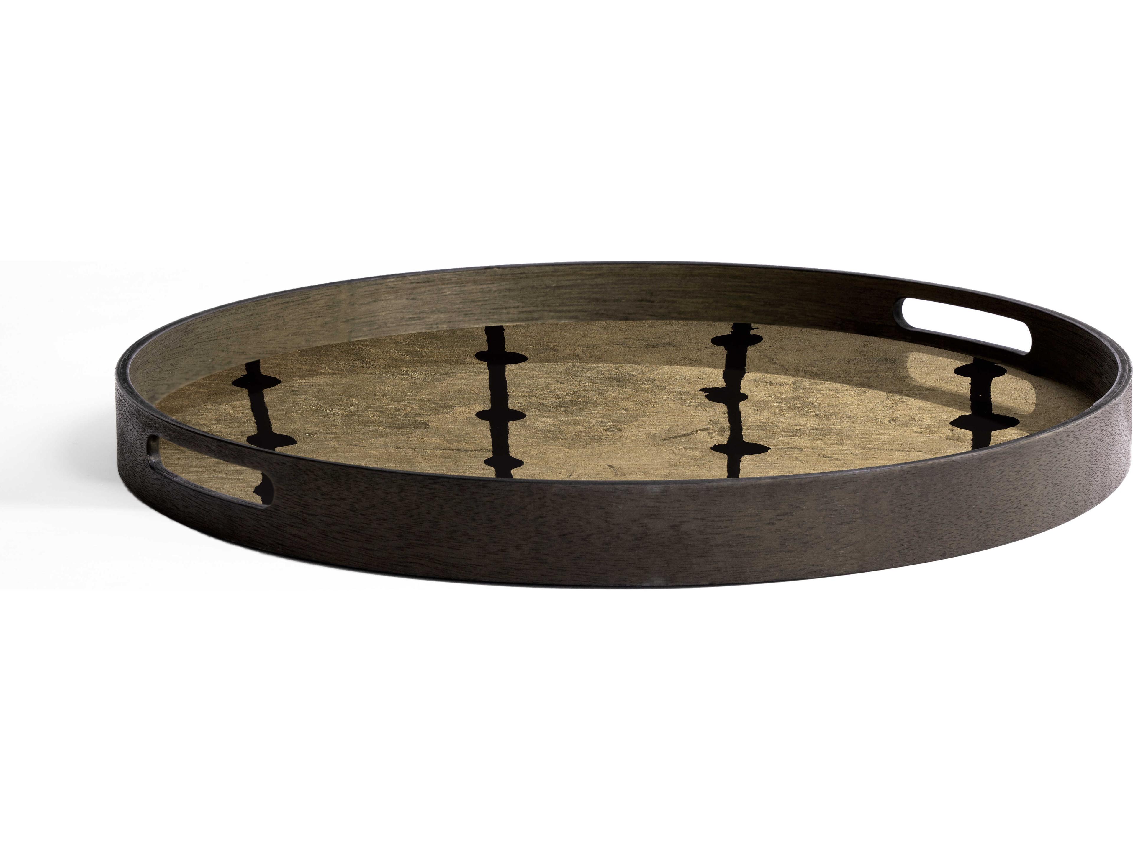 Ethnicraft Gold Leaf Dots Small Glass Tray