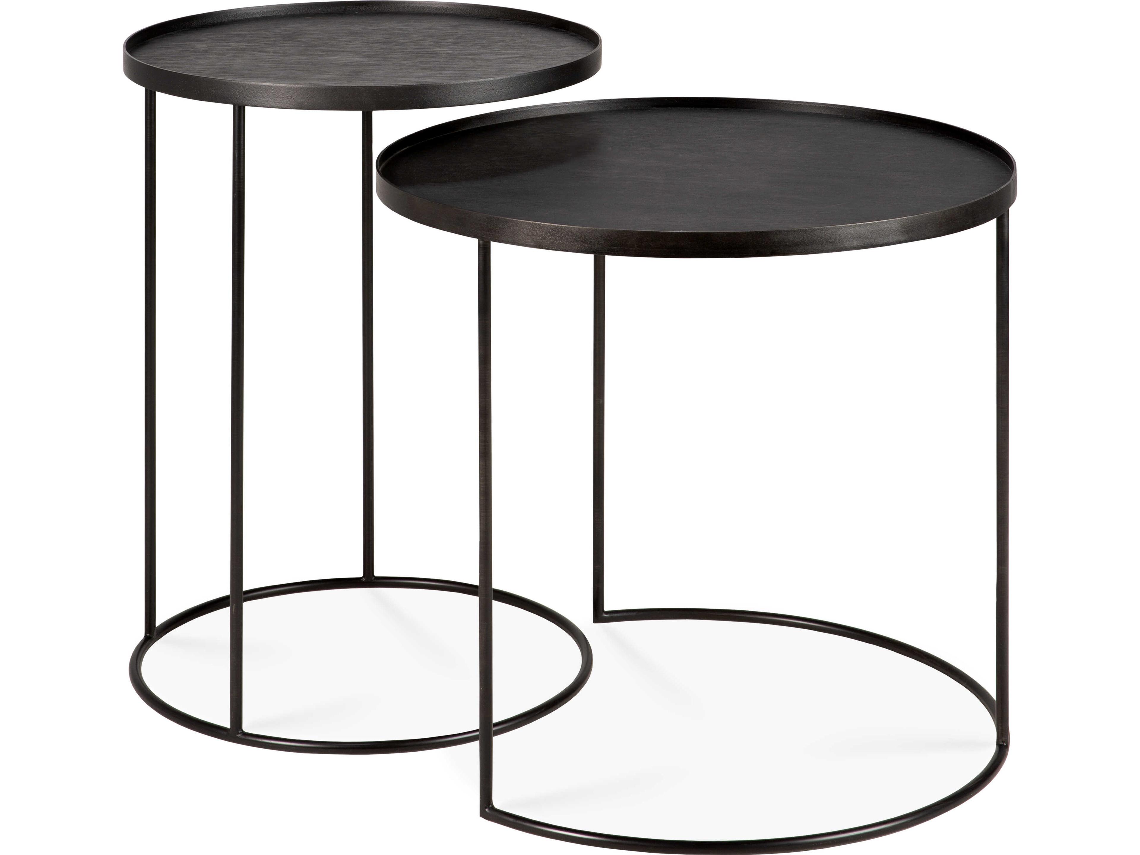 Ethnicraft Tray Side Table Set