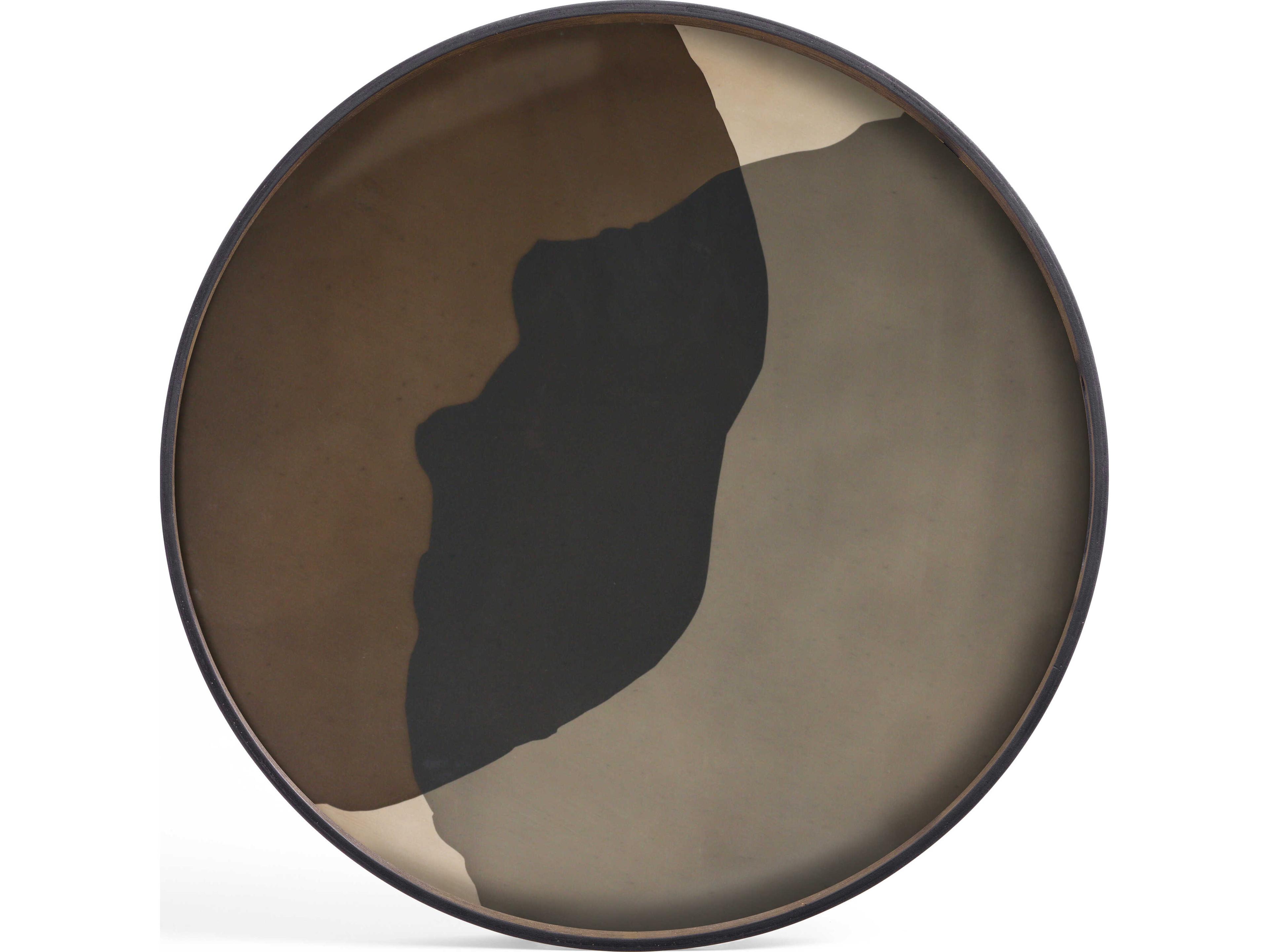 Ethnicraft Combined Dots Graphite Combined Glass Tray