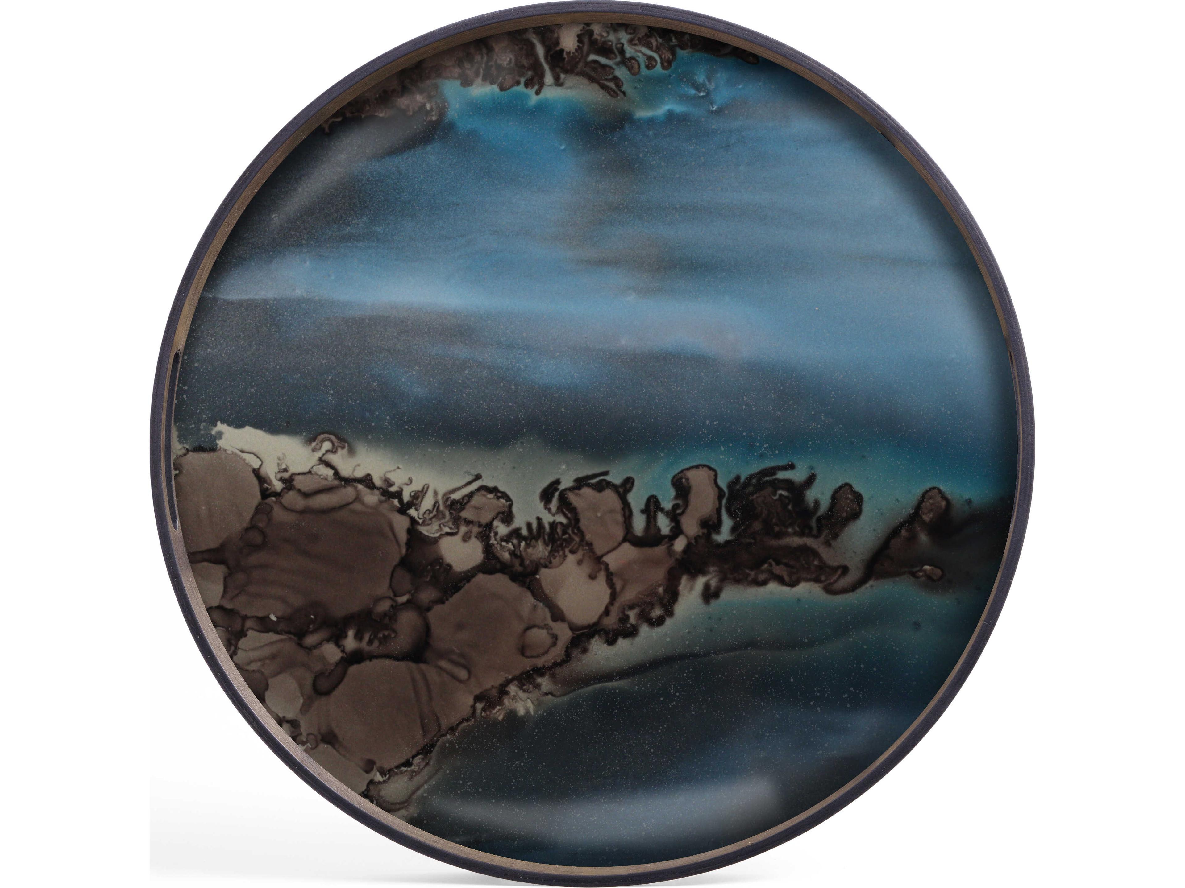 Ethnicraft Organic Slate Glass Tray