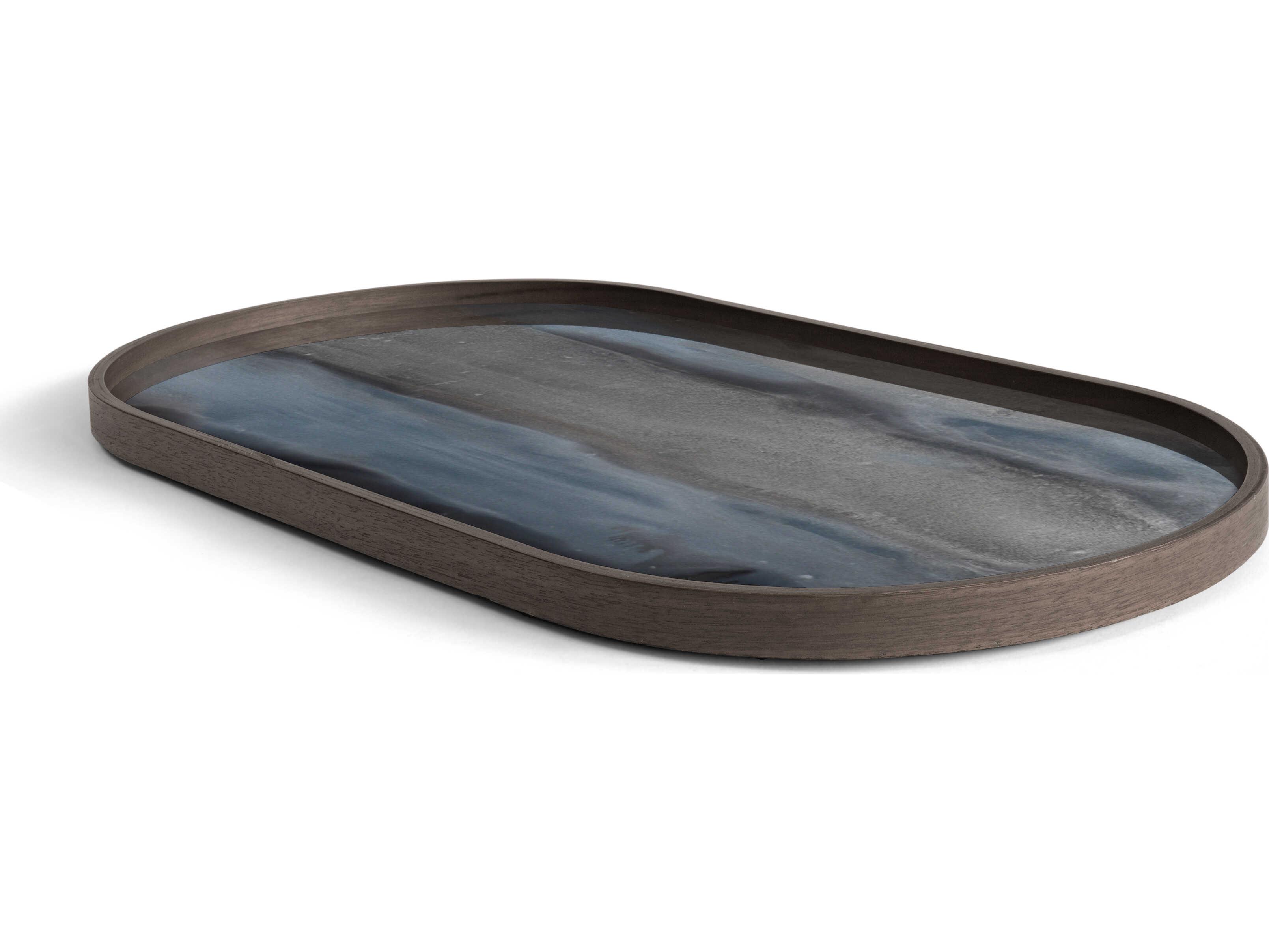 Ethnicraft Organic Graphite Glass Tray