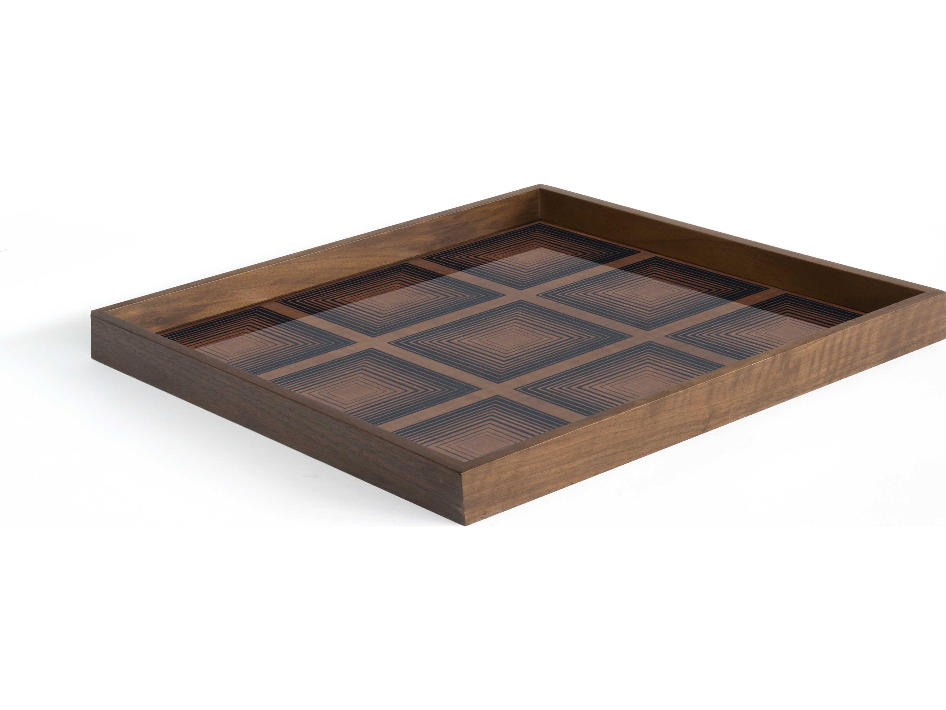 Ethnicraft Squares Large Glass Tray