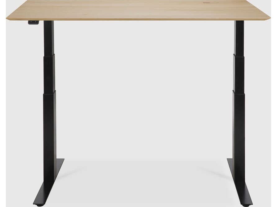 Ethnicraft Bok Oak With Black Adjustable Desk