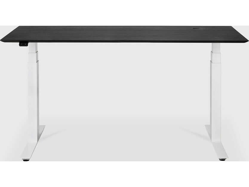 Ethnicraft Bok Oak Black With White Adjustable Desk