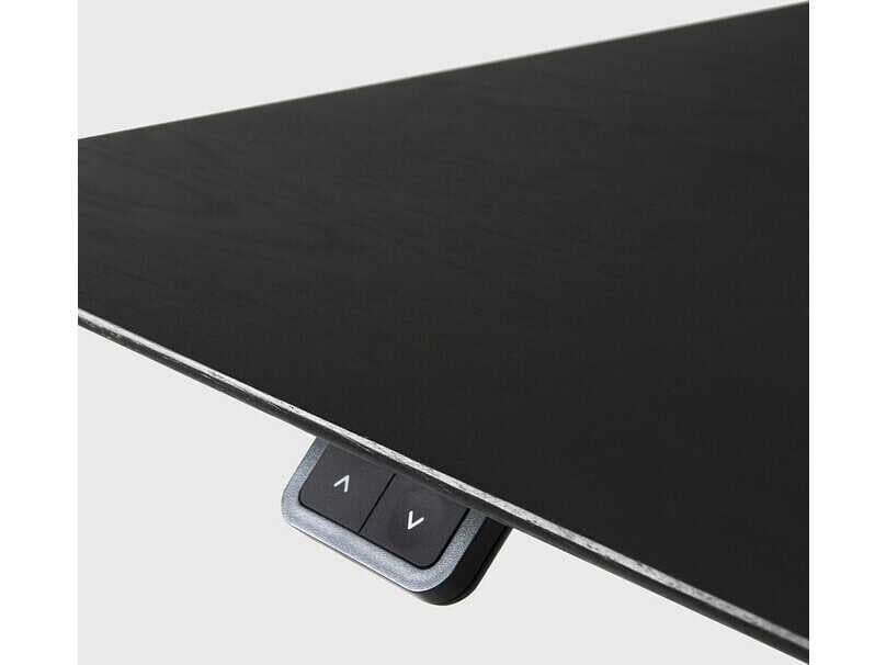 Ethnicraft Bok Oak Black With White Adjustable Desk