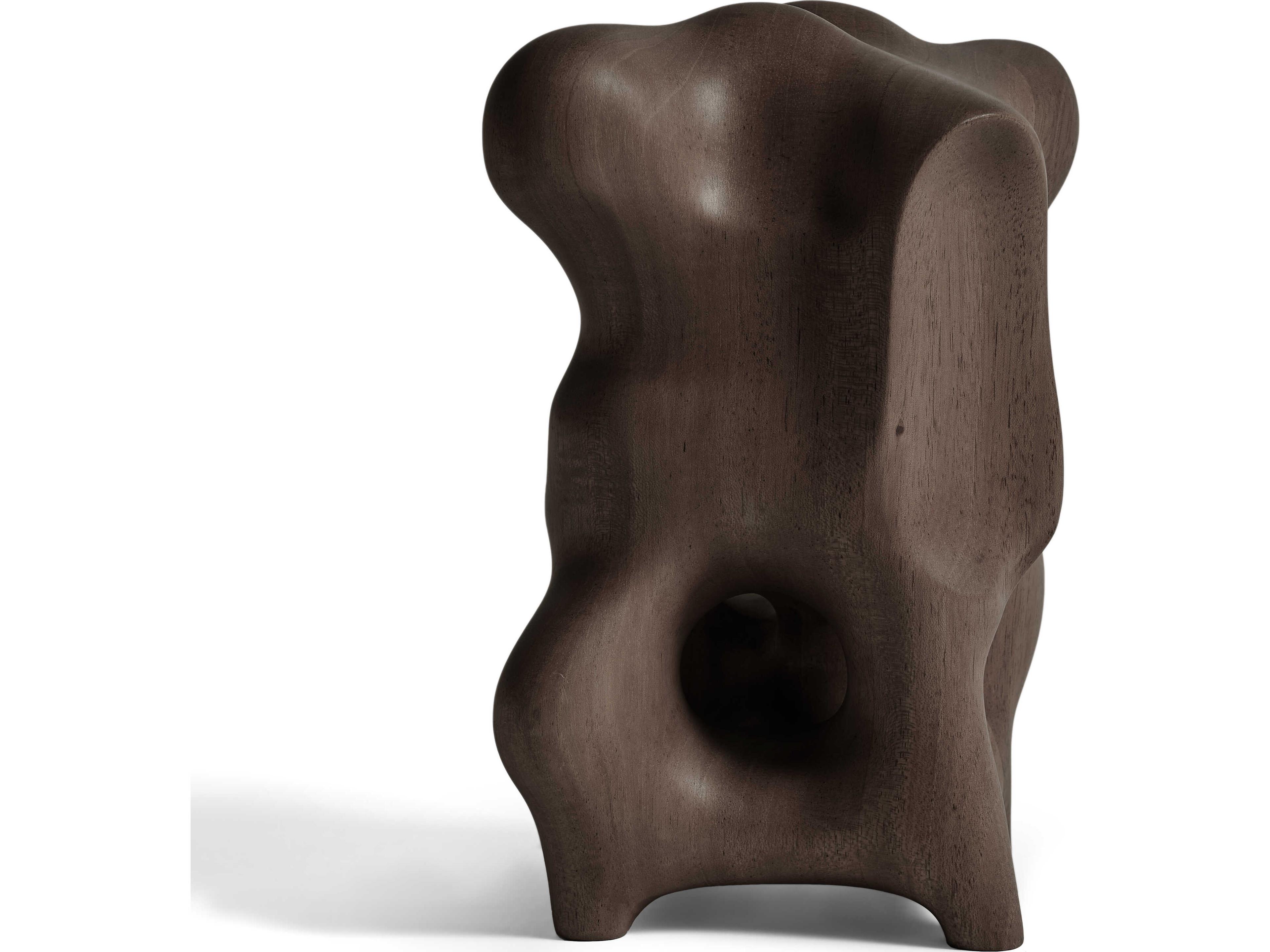 Ethnicraft Organic Mahogany Dark Brown Sculpture