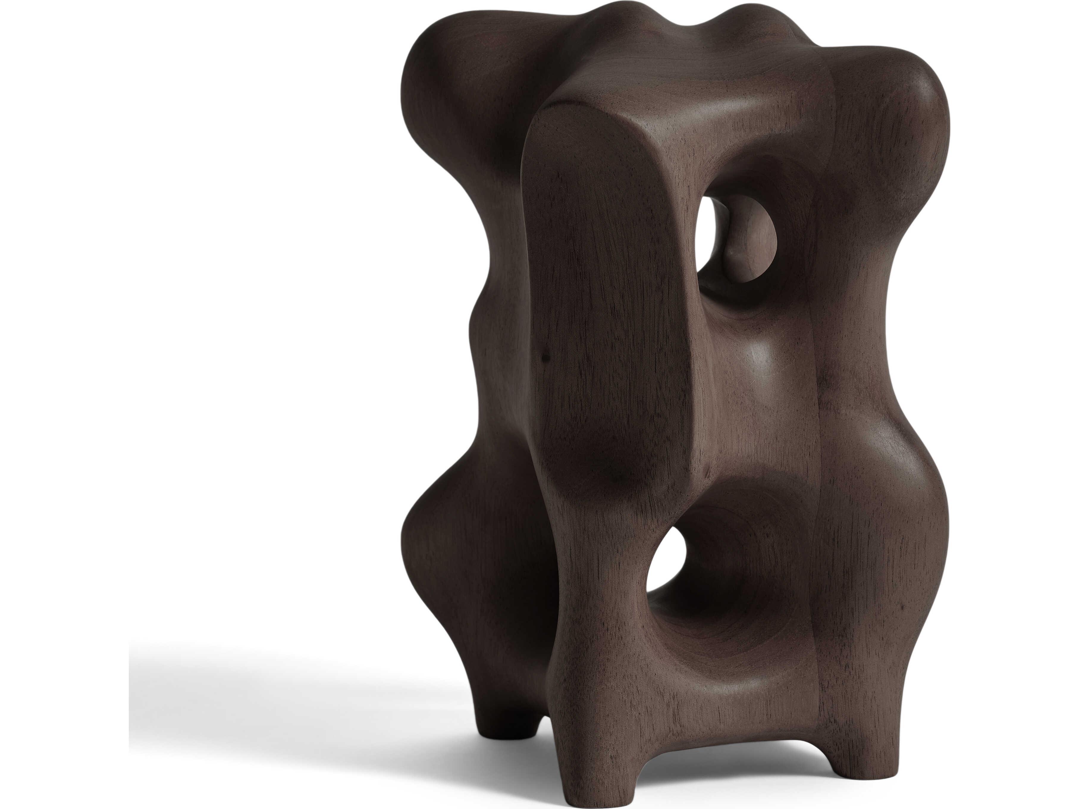 Ethnicraft Organic Mahogany Dark Brown Sculpture