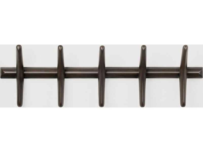 Ethnicraft Pi Mahogany Dark Brown Pi Wall Coat Rack