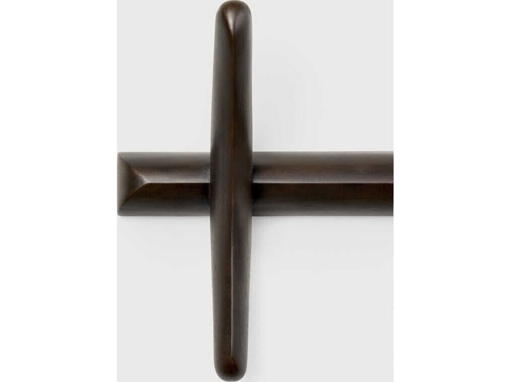 Ethnicraft Pi Mahogany Dark Brown Pi Wall Coat Rack