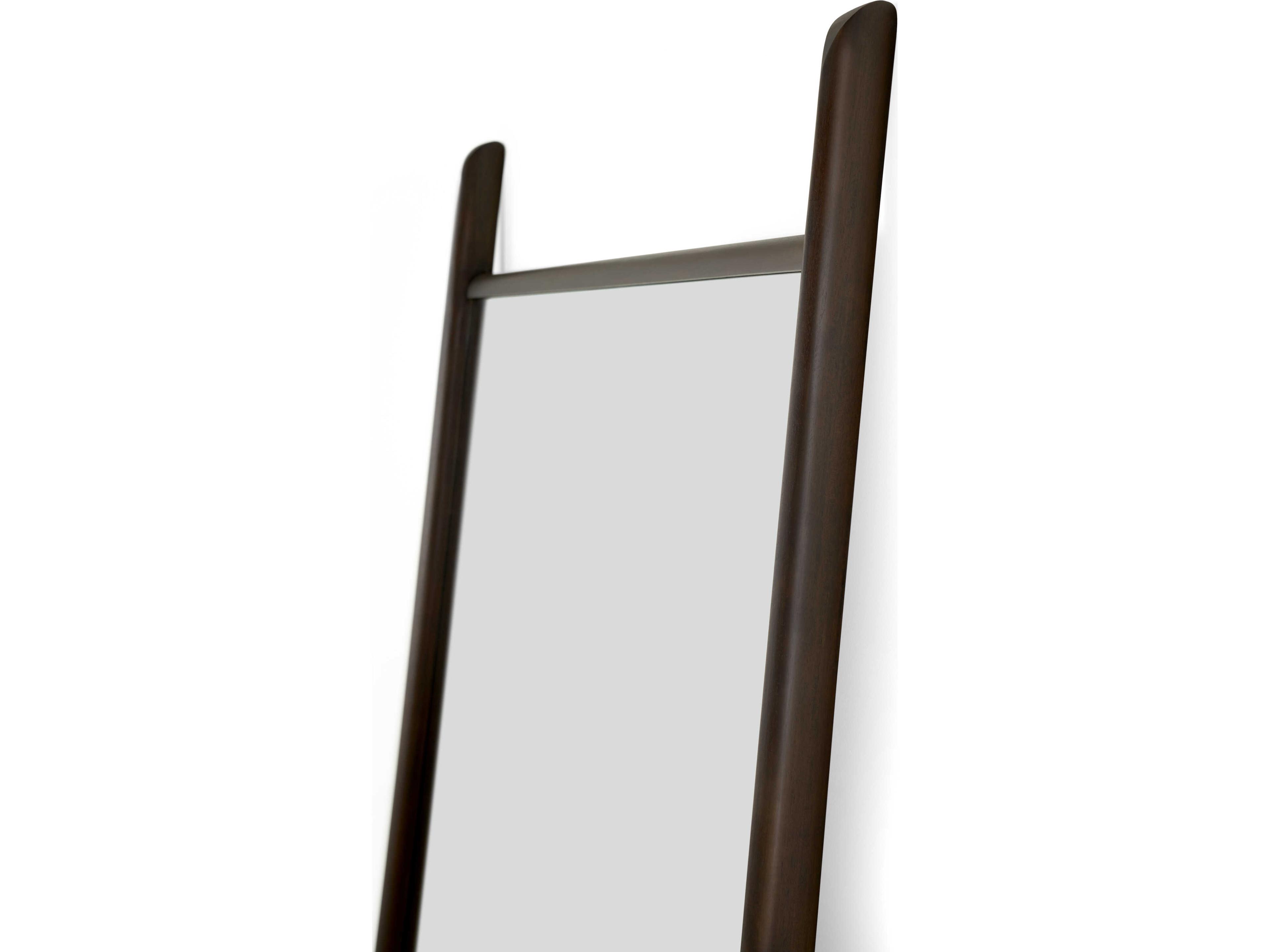 Ethnicraft Pi Mahogany Dark Brown Pi Floor Mirror