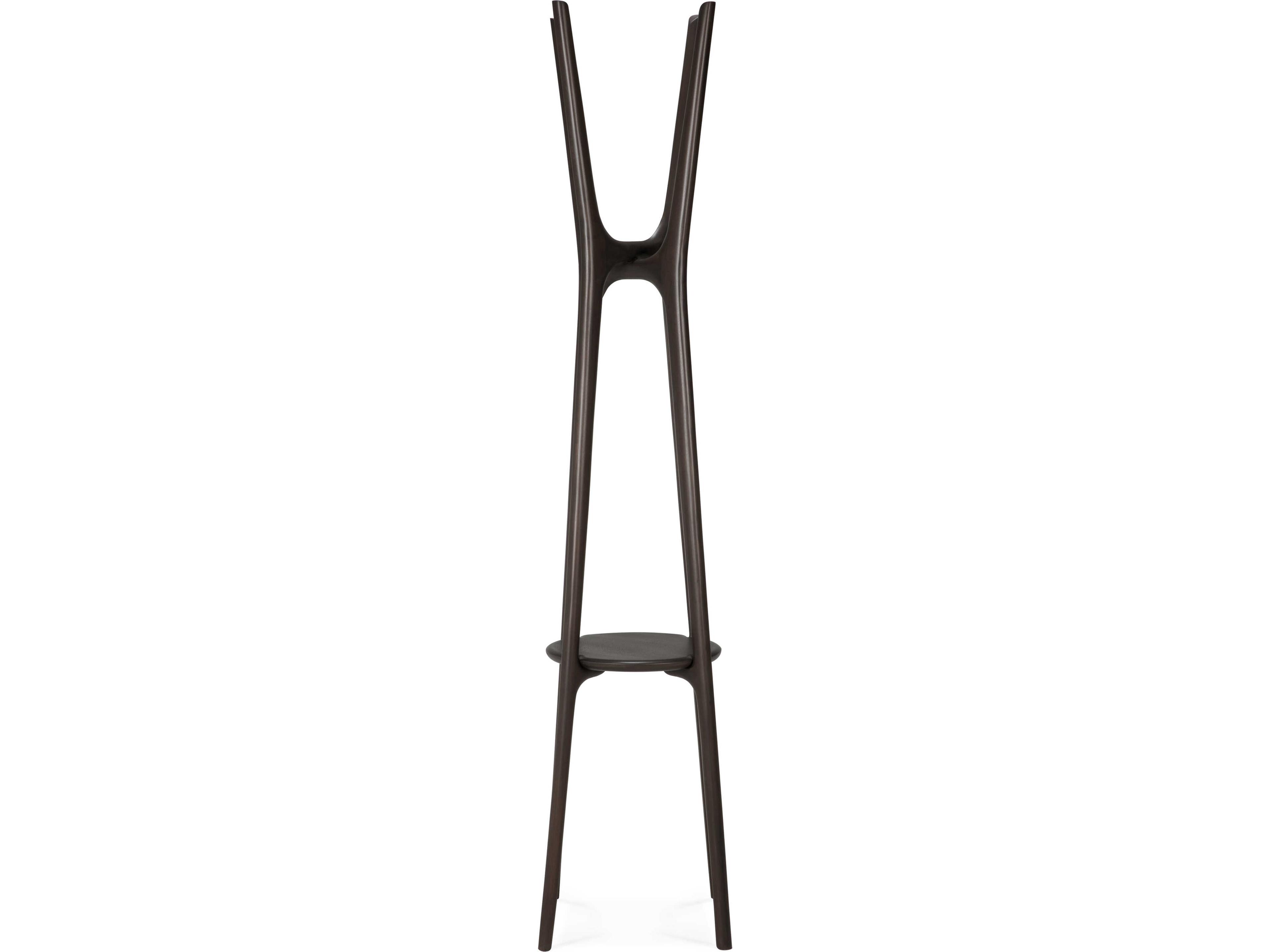 Ethnicraft Pi Mahogany Dark Brown Pi Coat Stand