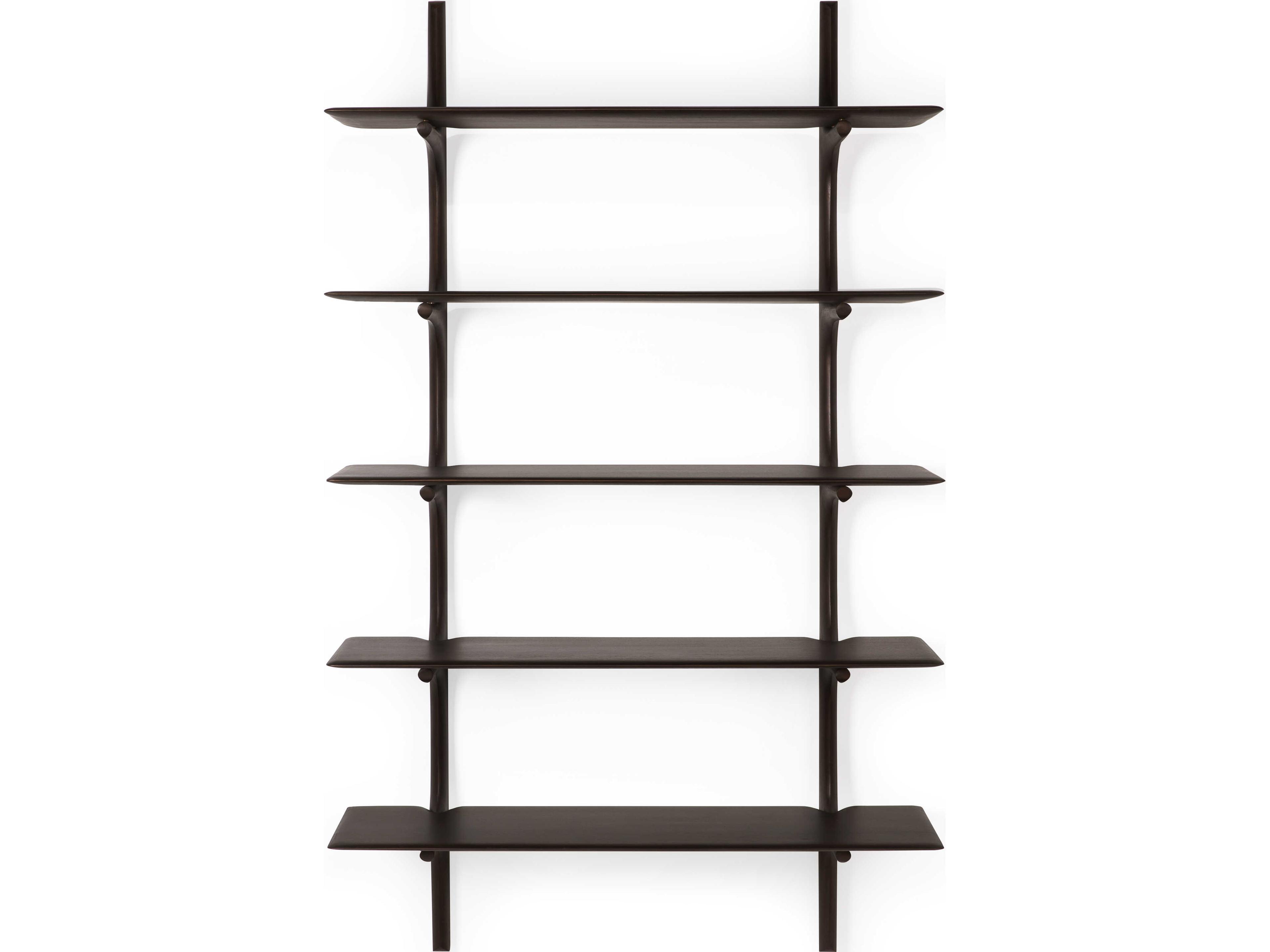 Ethnicraft Pi Mahogany Dark Brown Pi Wall Shelf